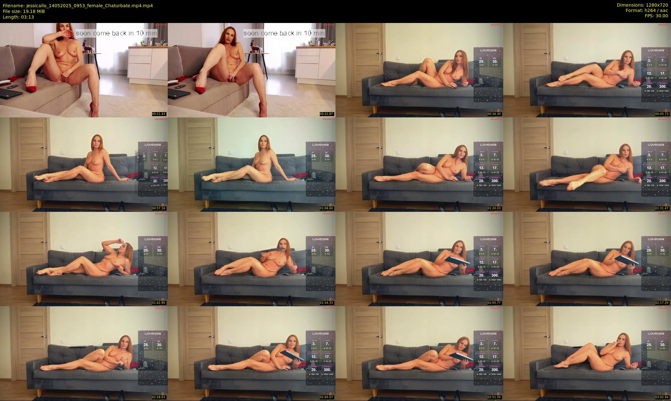 jessicallo — 4 minute Chaturbate female cam show recording, 720p, May 14, 2025