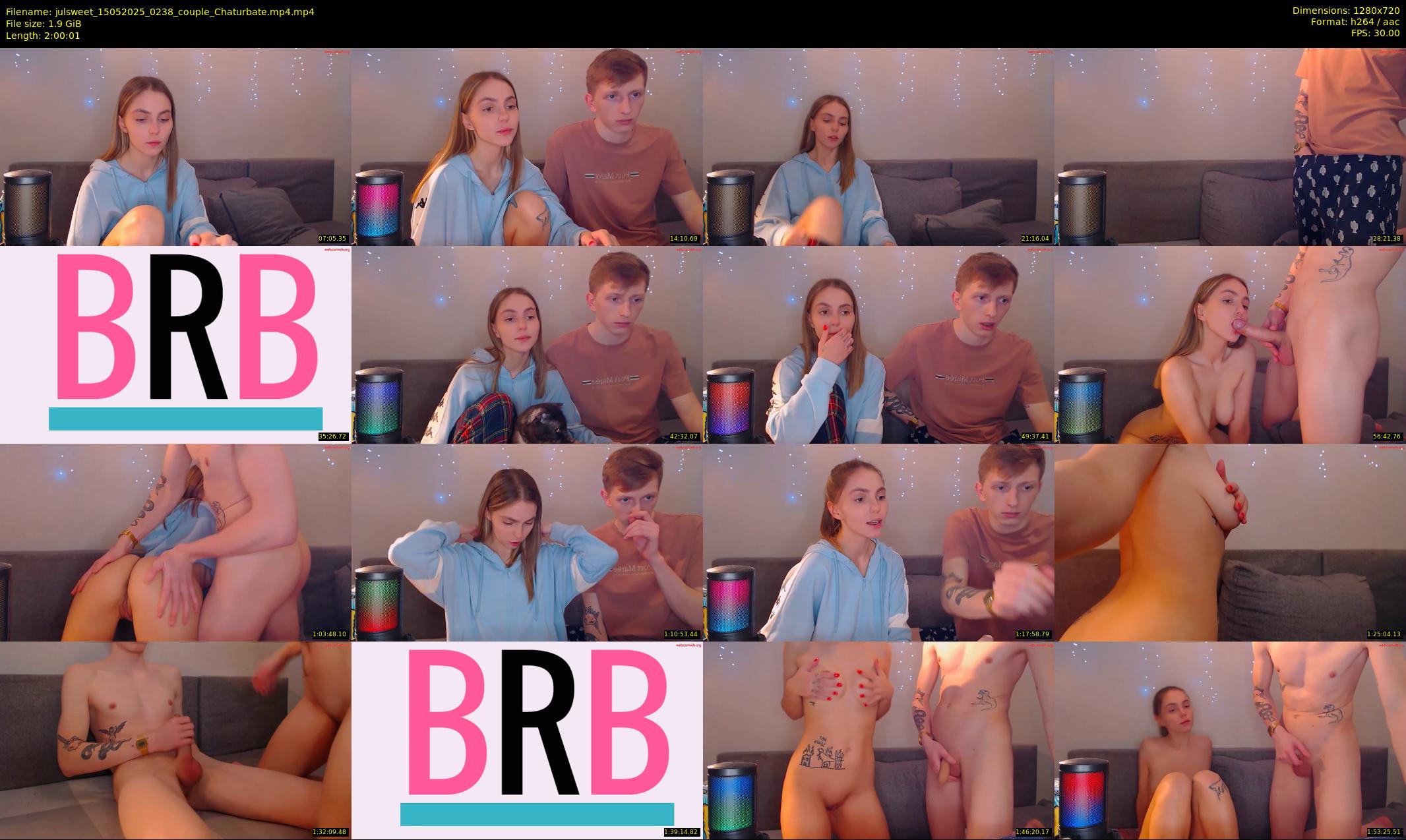 julsweet — 121 minute Chaturbate male cam show recording, 720p, May 15, 2025