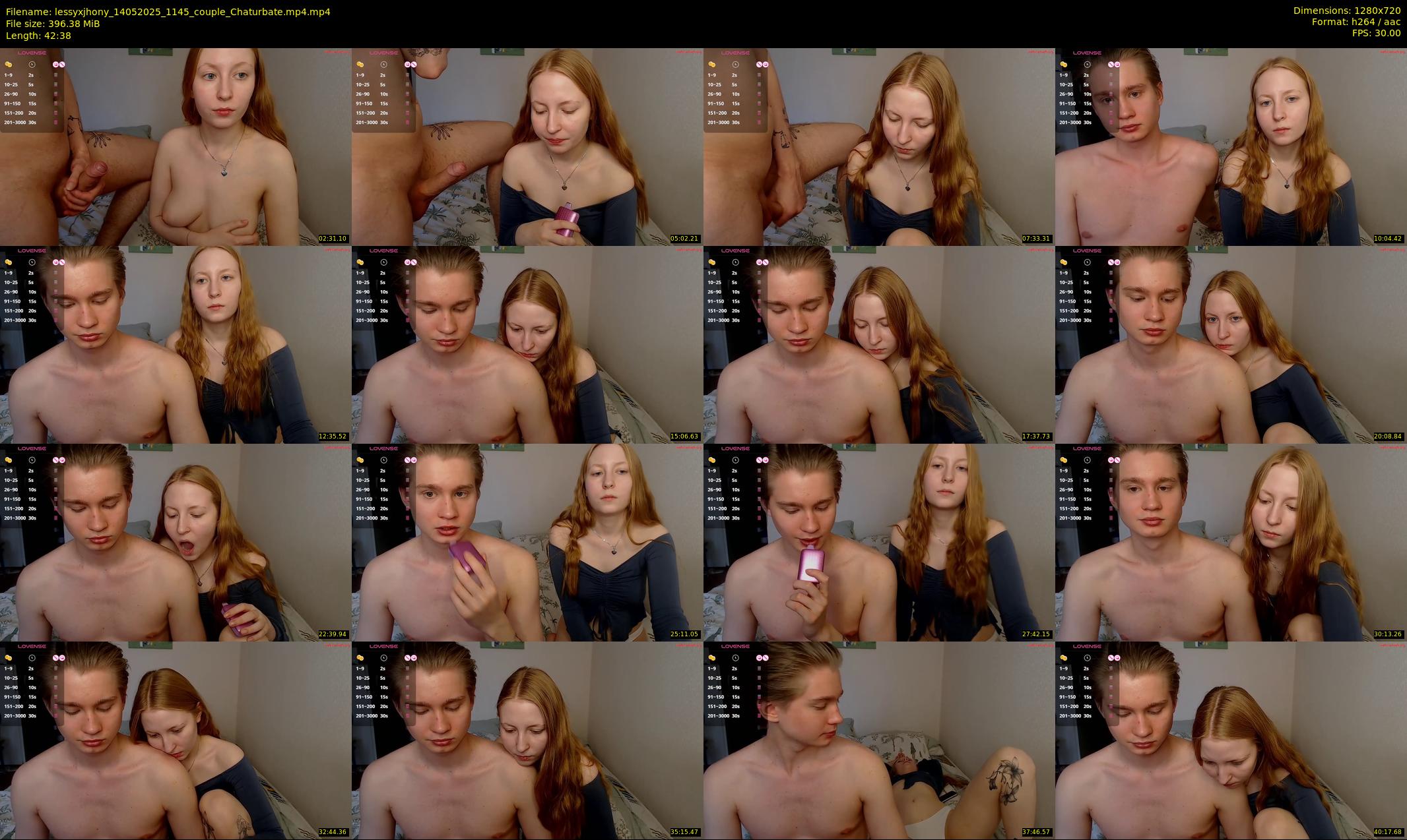 lessyxjhony — 43 minute Chaturbate couple cam show recording, 720p, May 14, 2025
