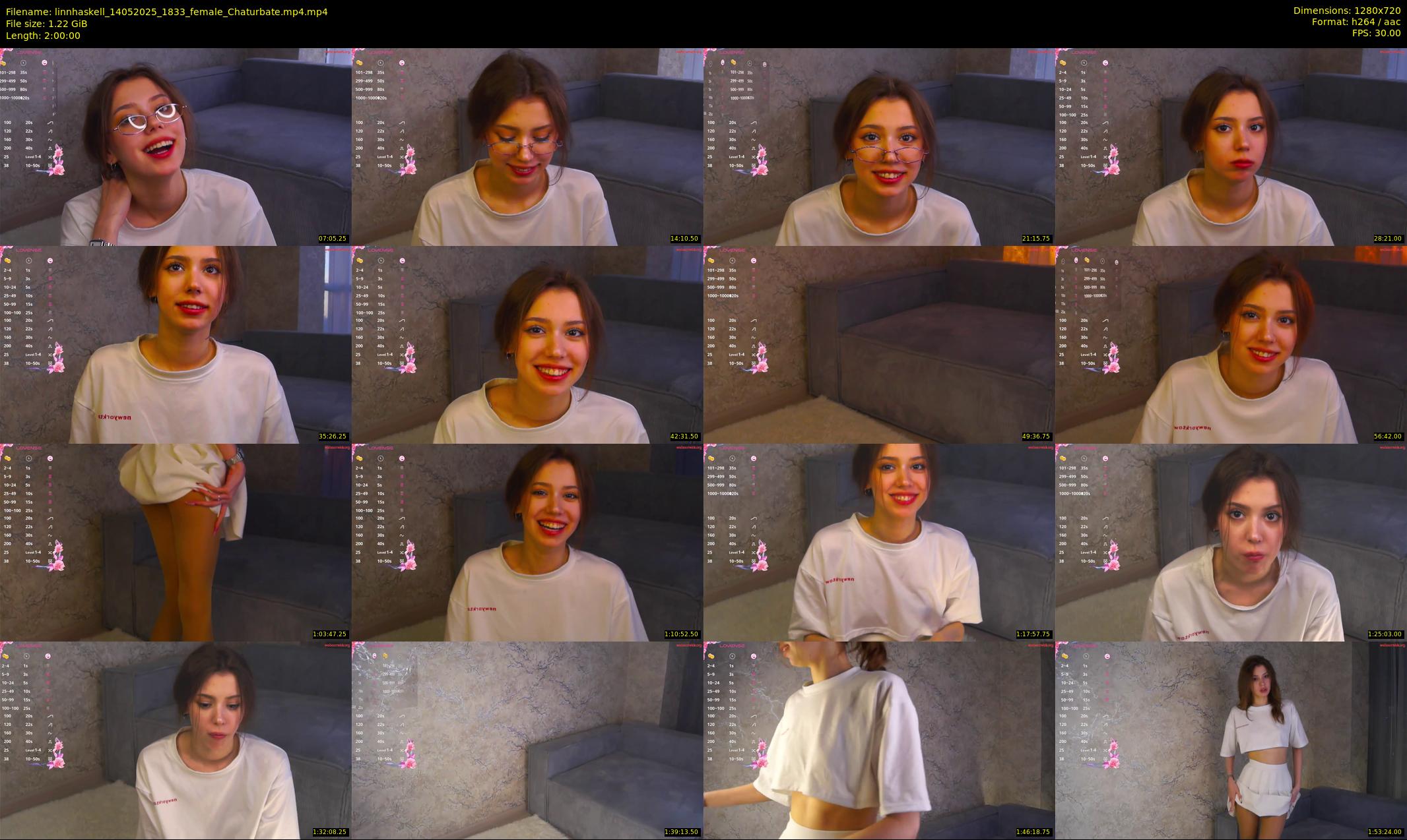 linnhaskell — 120 minute Chaturbate female cam show recording, 720p, May 14, 2025
