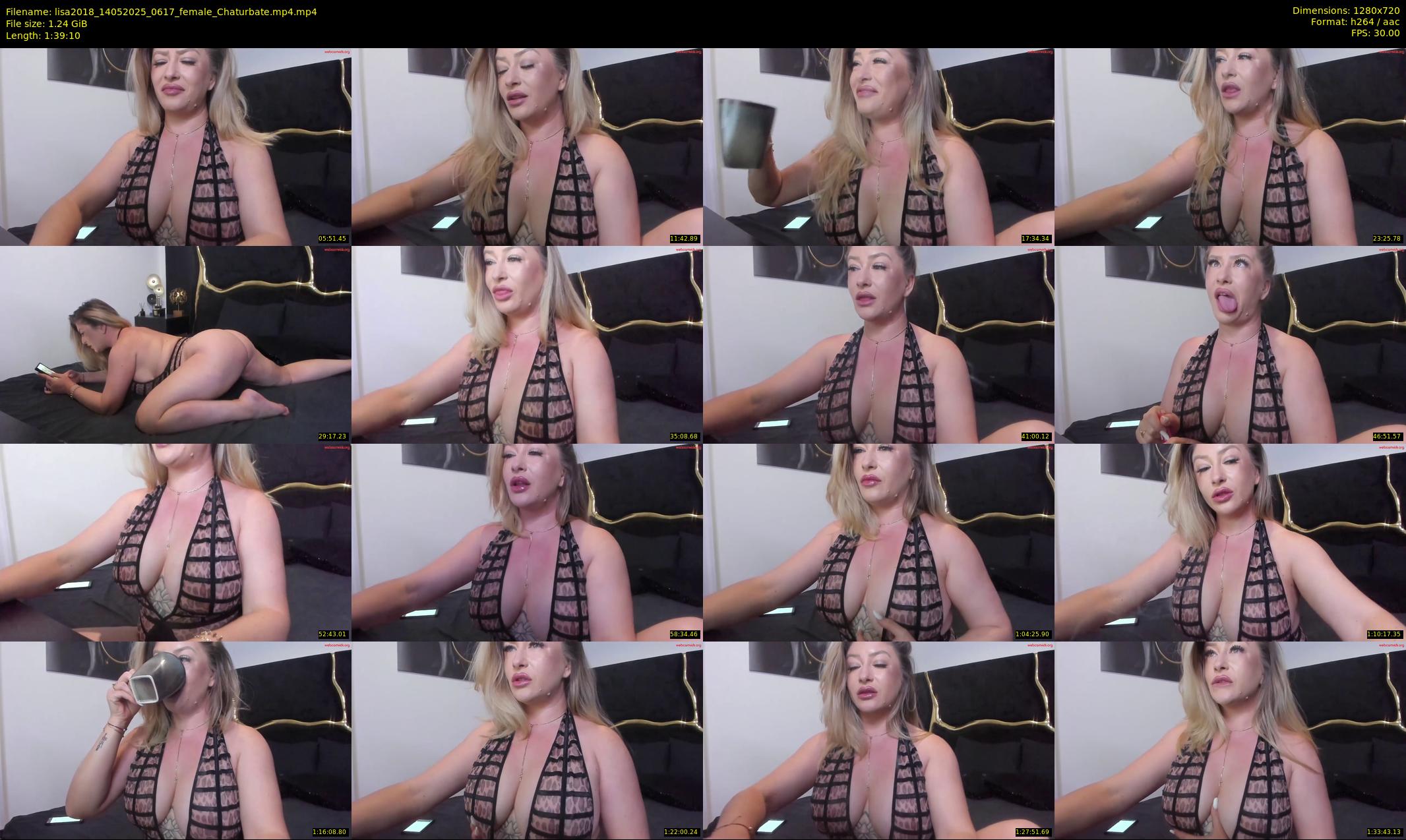 lisa2018 — 100 minute Chaturbate female cam show recording, 720p, May 14, 2025