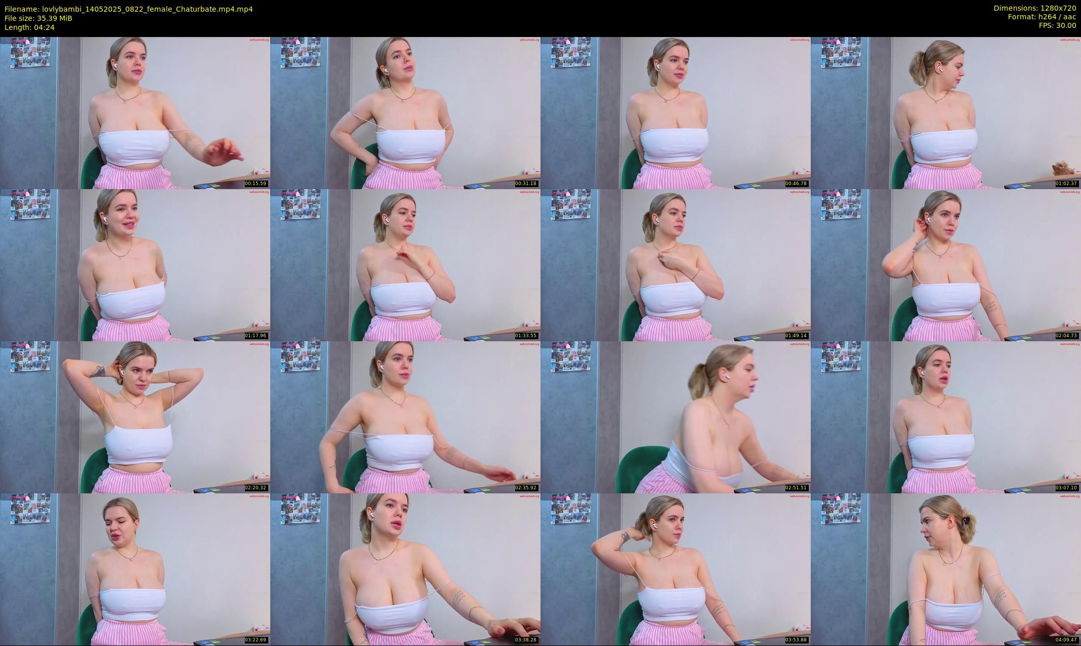 lovlybambi — 5 minute Chaturbate female cam show recording, 720p, May 14, 2025