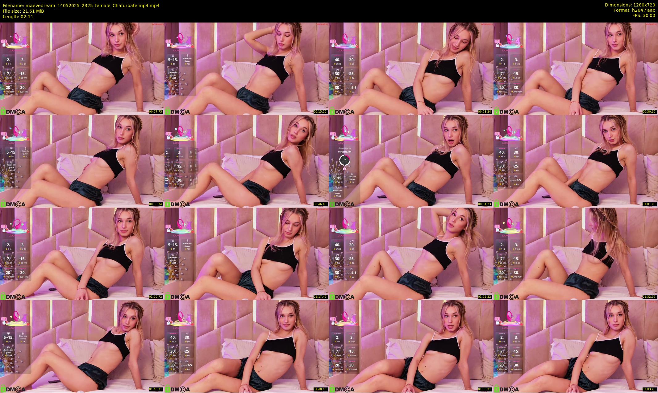 maevedream — 3 minute Chaturbate female cam show recording, 720p, May 14, 2025