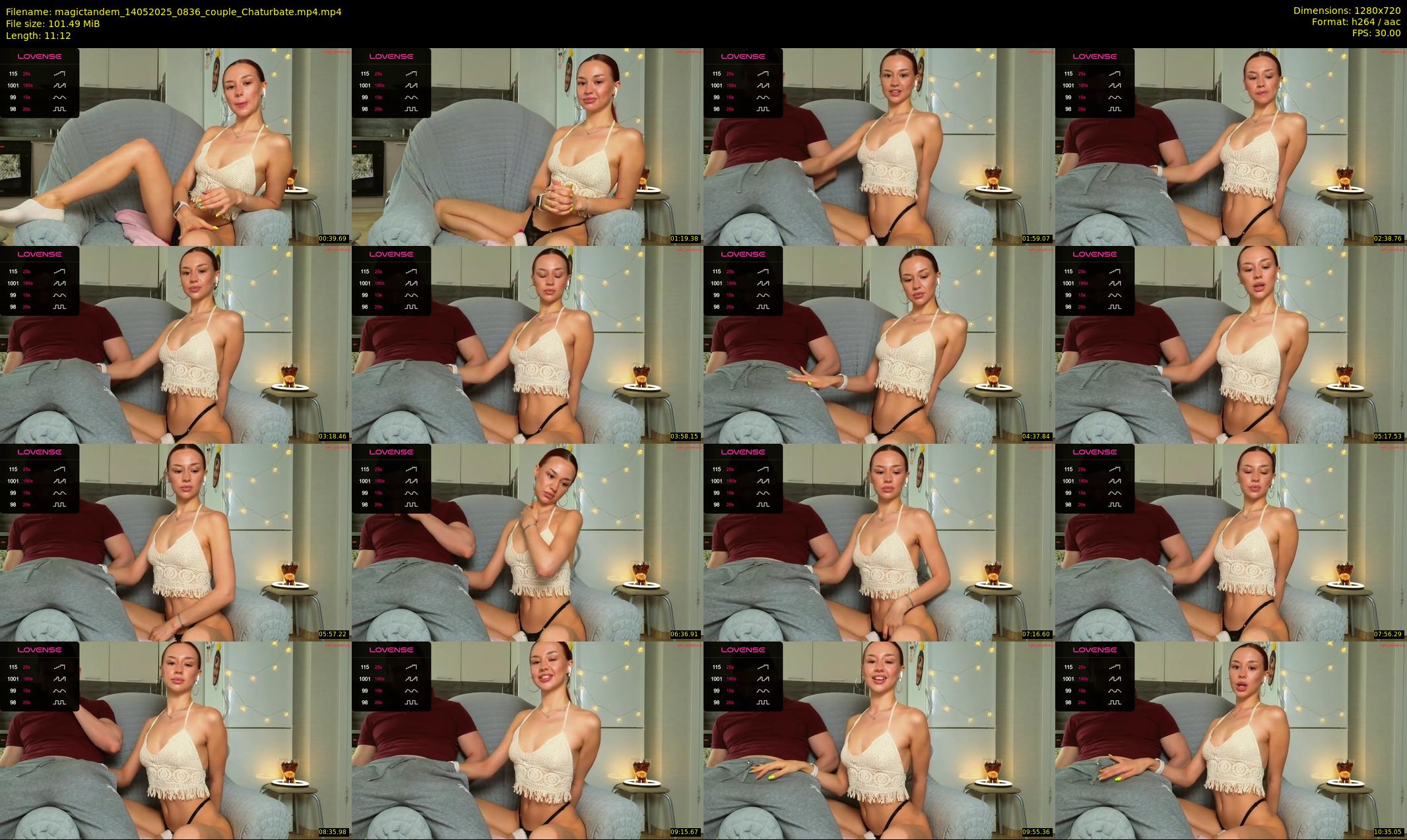 magictandem — 12 minute Chaturbate couple cam show recording, 720p, May 14, 2025