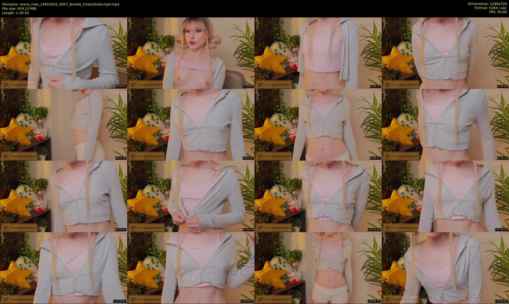 mana_rose — 96 minute Chaturbate female cam show recording, 720p, May 14, 2025