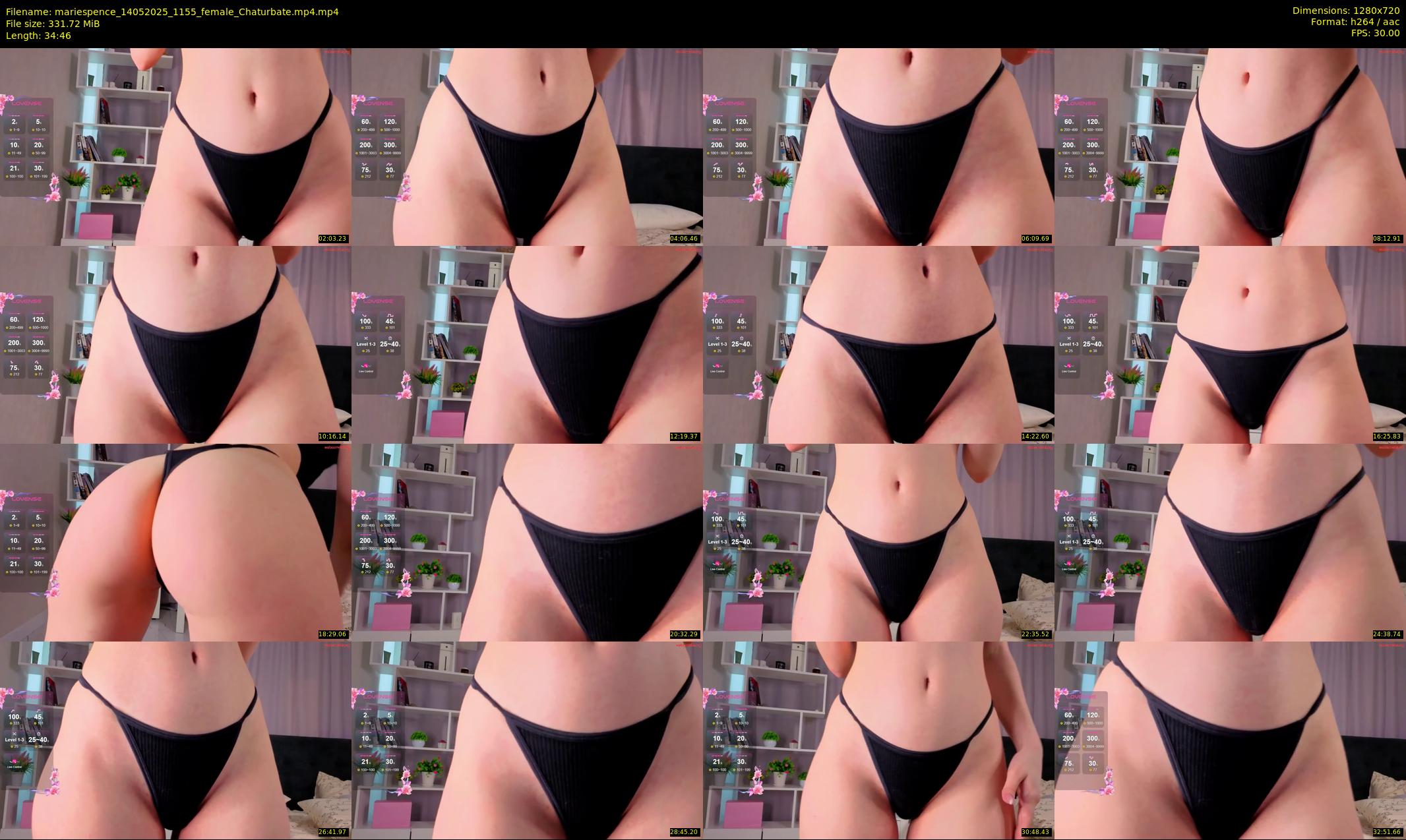 mariespence — 35 minute Chaturbate female cam show recording, 720p, May 14, 2025