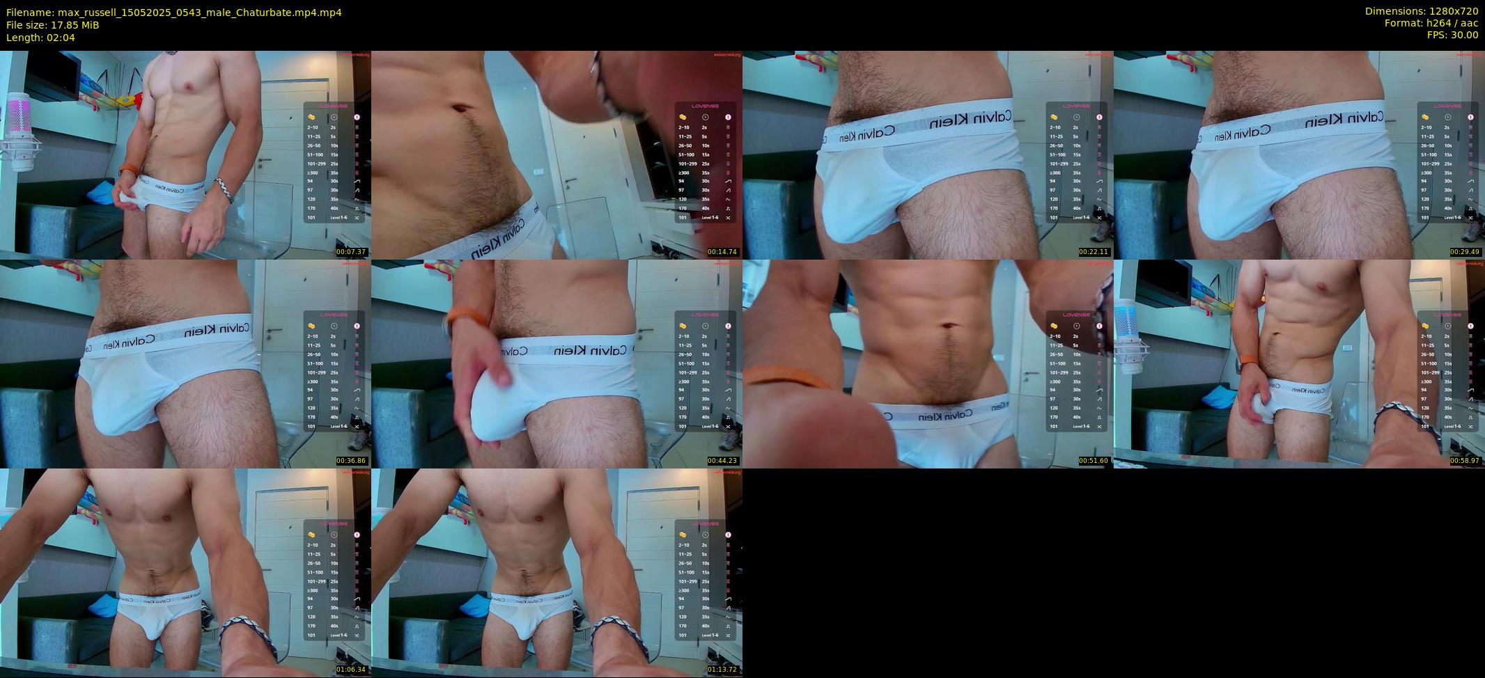 max_russell — 3 minute Chaturbate male cam show recording, 720p, May 15, 2025
