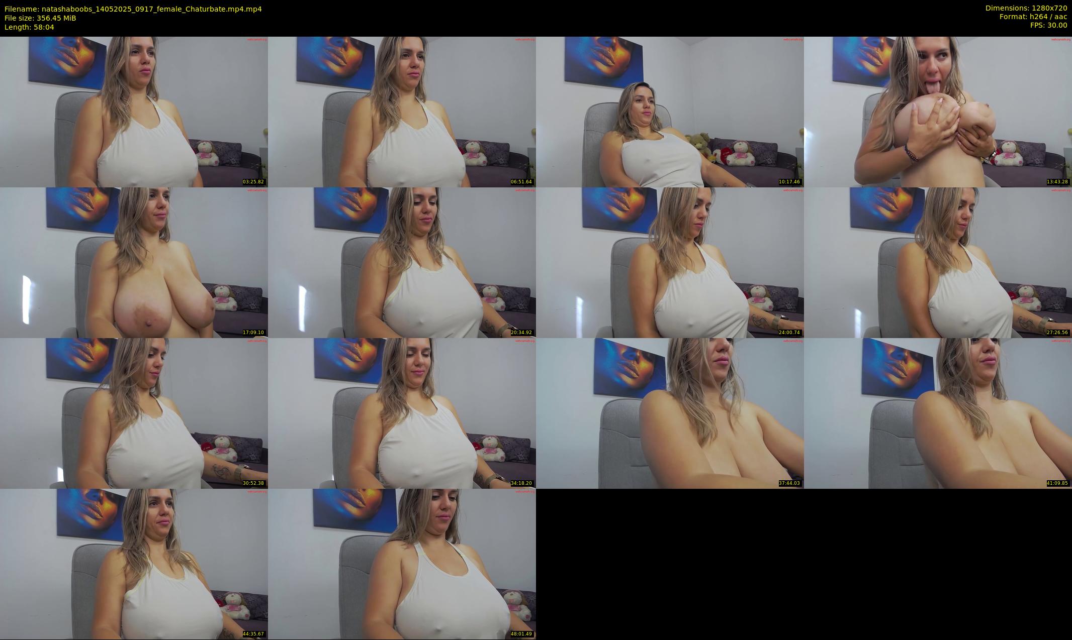 natashaboobs — 59 minute Chaturbate female cam show recording, 720p, May 14, 2025