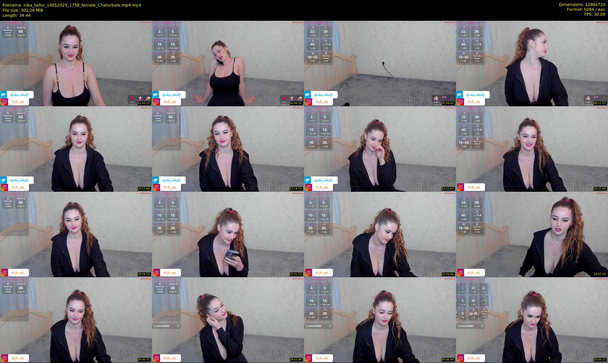 nika_tailor — 35 minute Chaturbate female cam show recording, 720p, May 14, 2025
