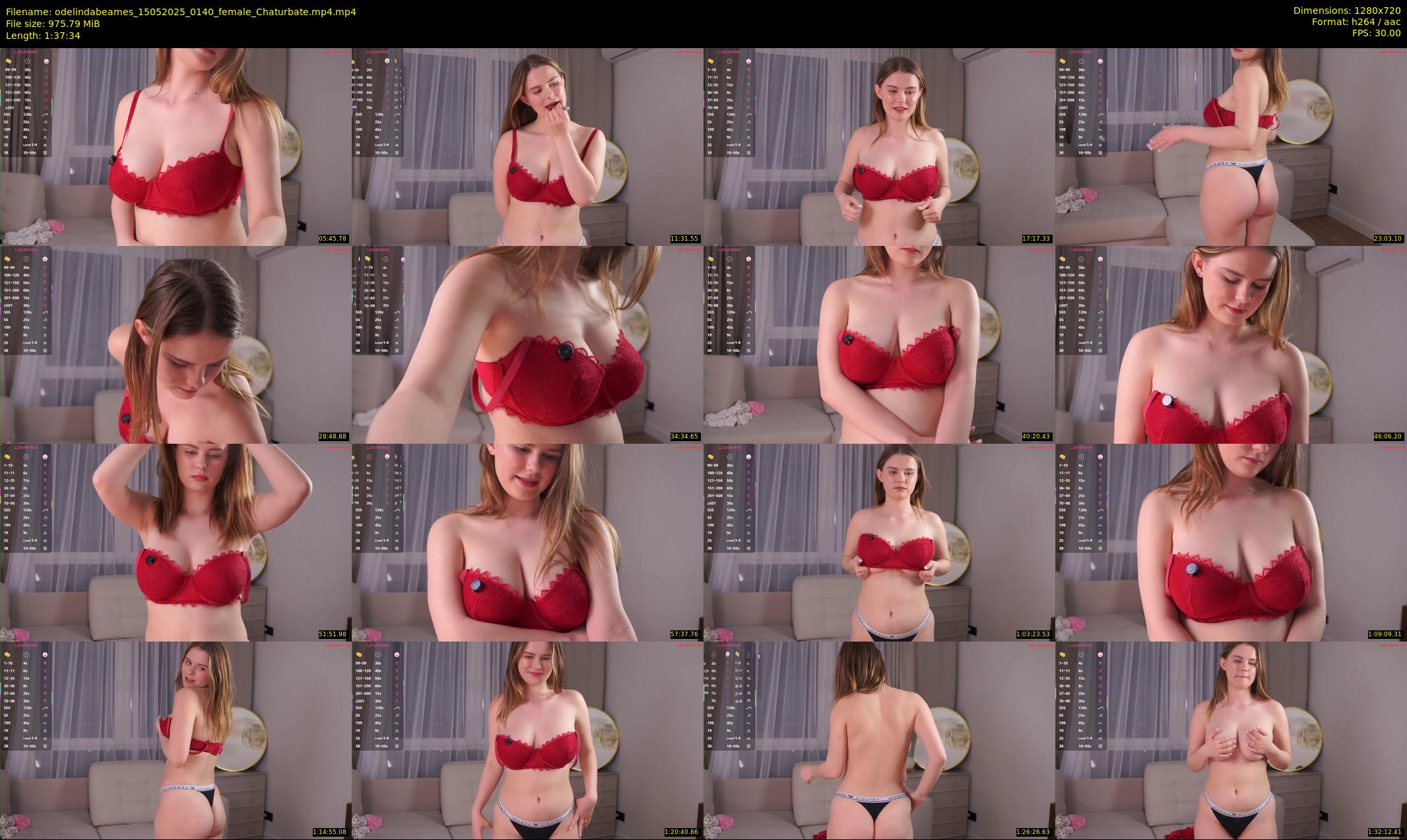 odelindabeames — 98 minute Chaturbate female cam show recording, 720p, May 15, 2025