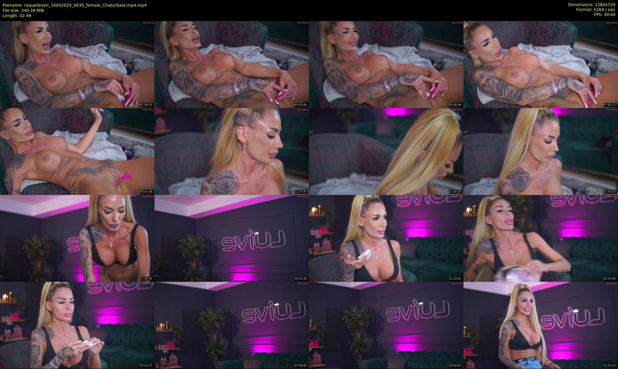 raquellevon — 33 minute Chaturbate female cam show recording, 720p, May 15, 2025
