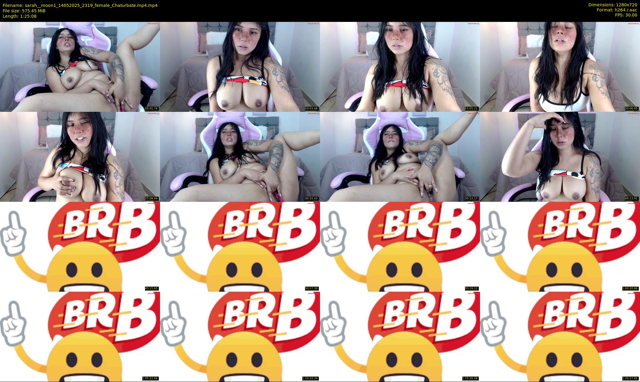 sarah__moon1 — 86 minute Chaturbate female cam show recording, 720p, May 14, 2025