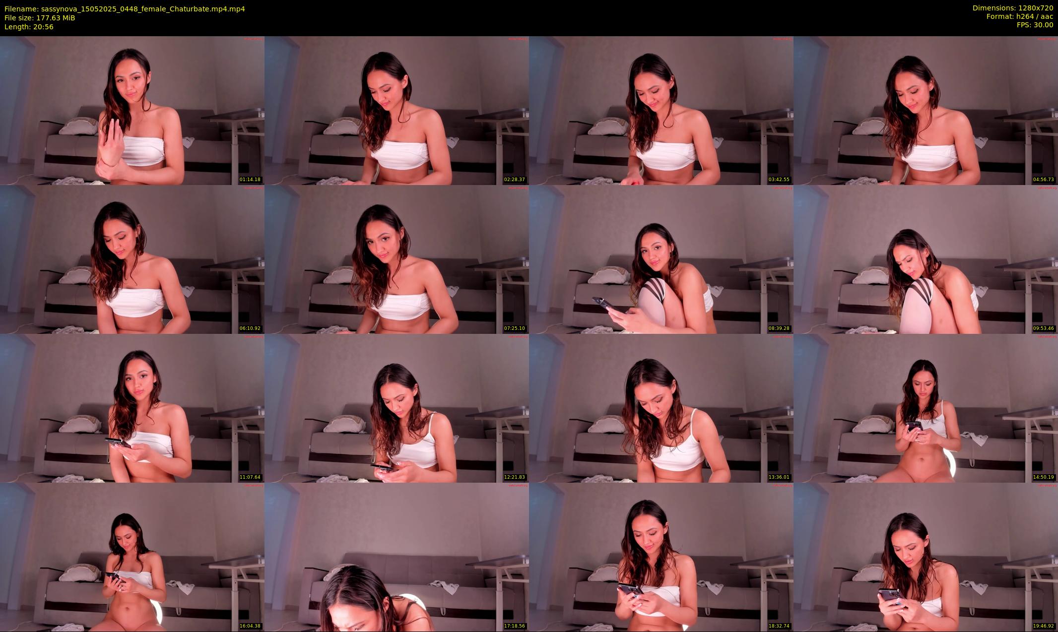 sassynova — 21 minute Chaturbate female cam show recording, 720p, May 15, 2025