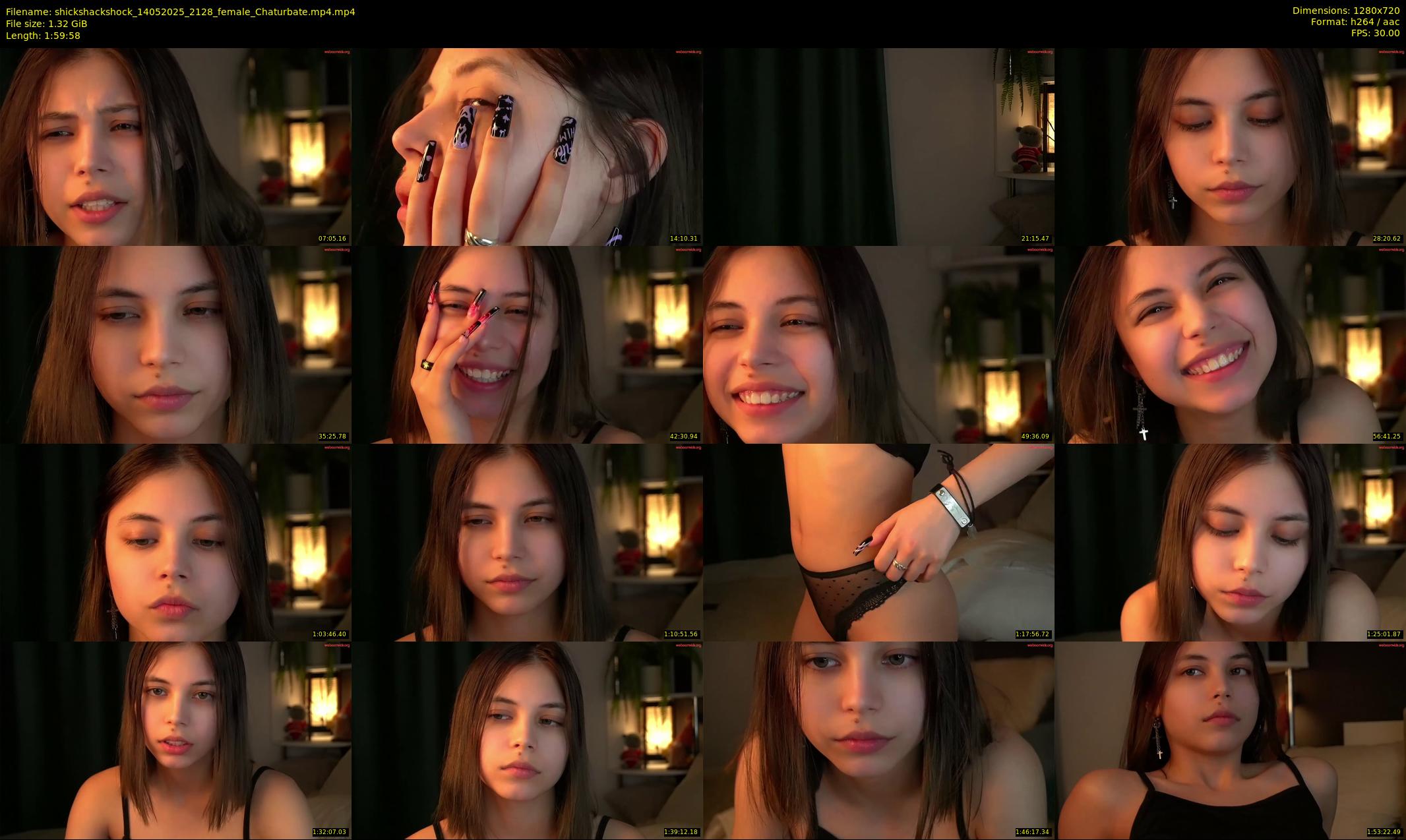shickshackshock — 120 minute Chaturbate female cam show recording, 720p, May 14, 2025