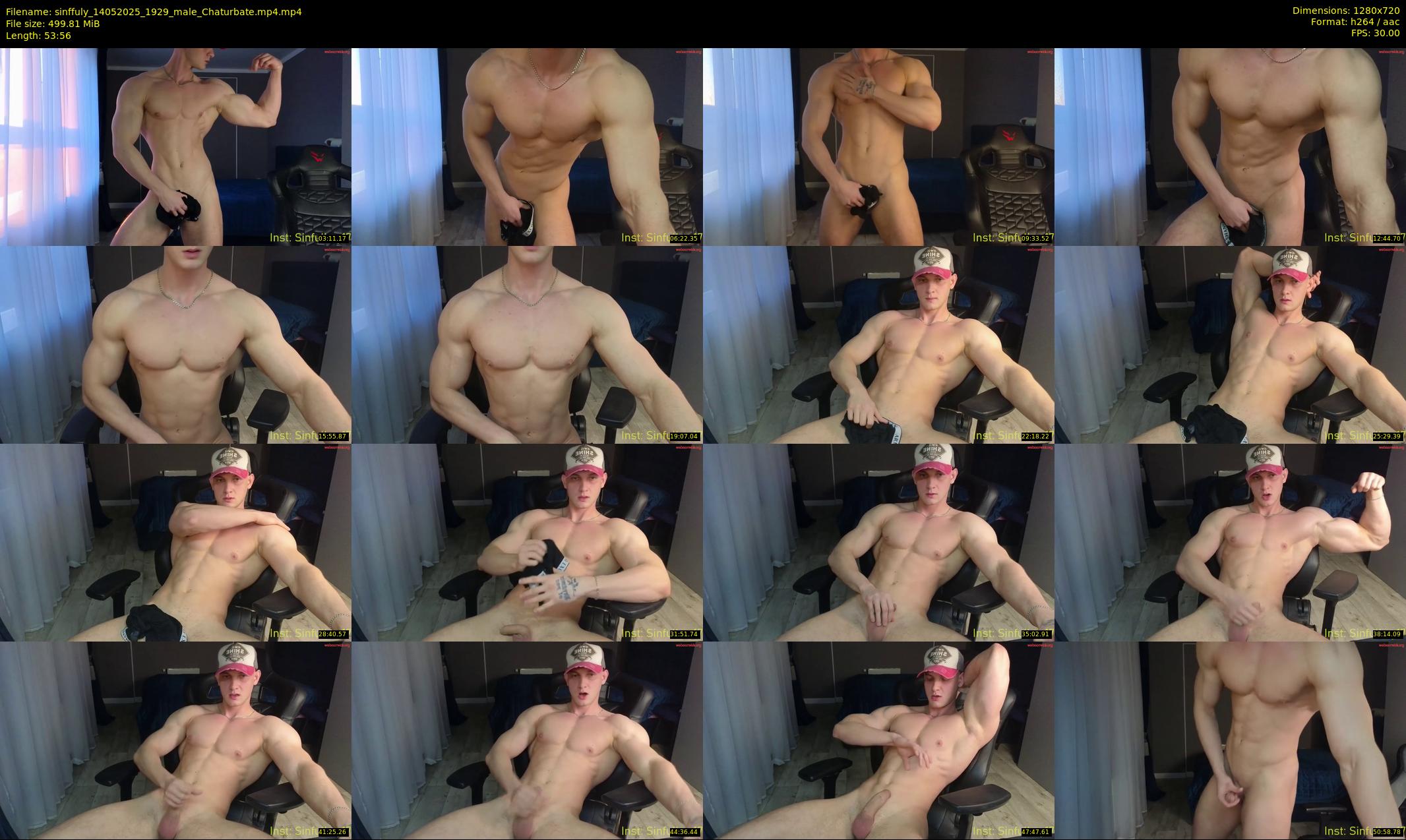 sinffuly — 54 minute Chaturbate male cam show recording, 720p, May 14, 2025