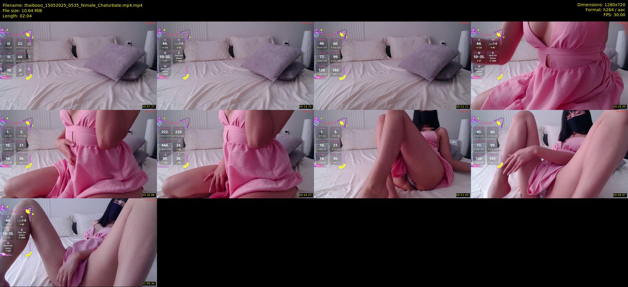 thaibooo — 3 minute Chaturbate female cam show recording, 720p, May 15, 2025
