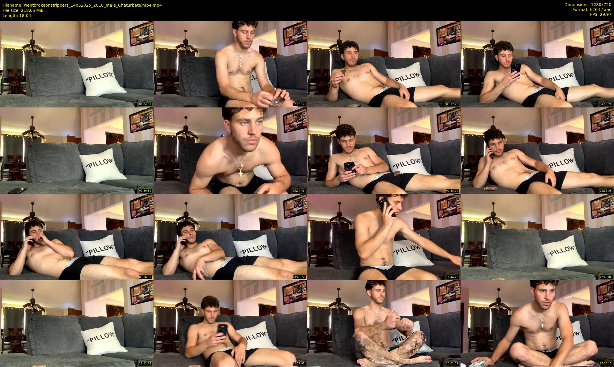 wentbrokeonstrippers — 19 minute Chaturbate male cam show recording, 720p, May 14, 2025