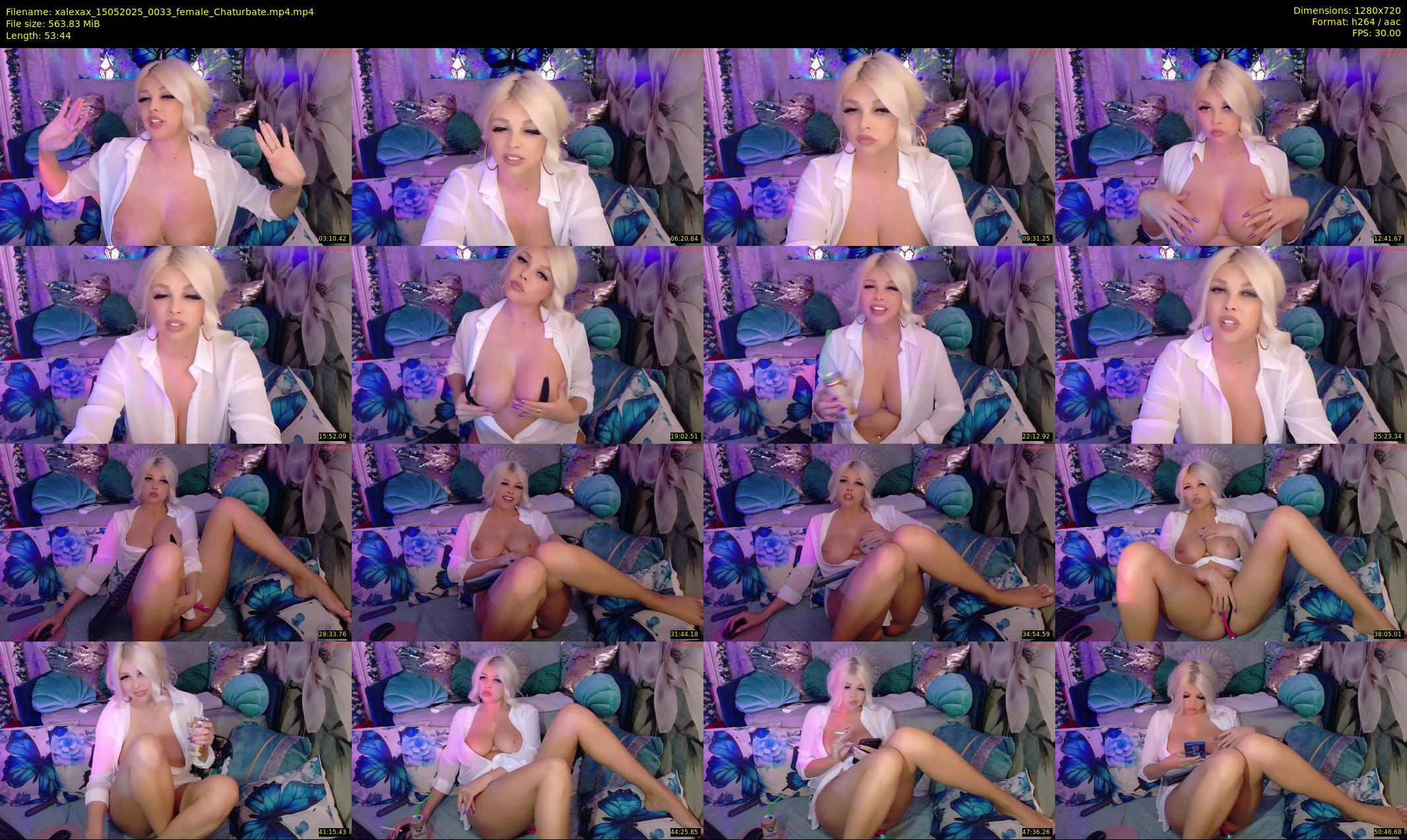 xalexax — 54 minute Chaturbate female cam show recording, 720p, May 15, 2025