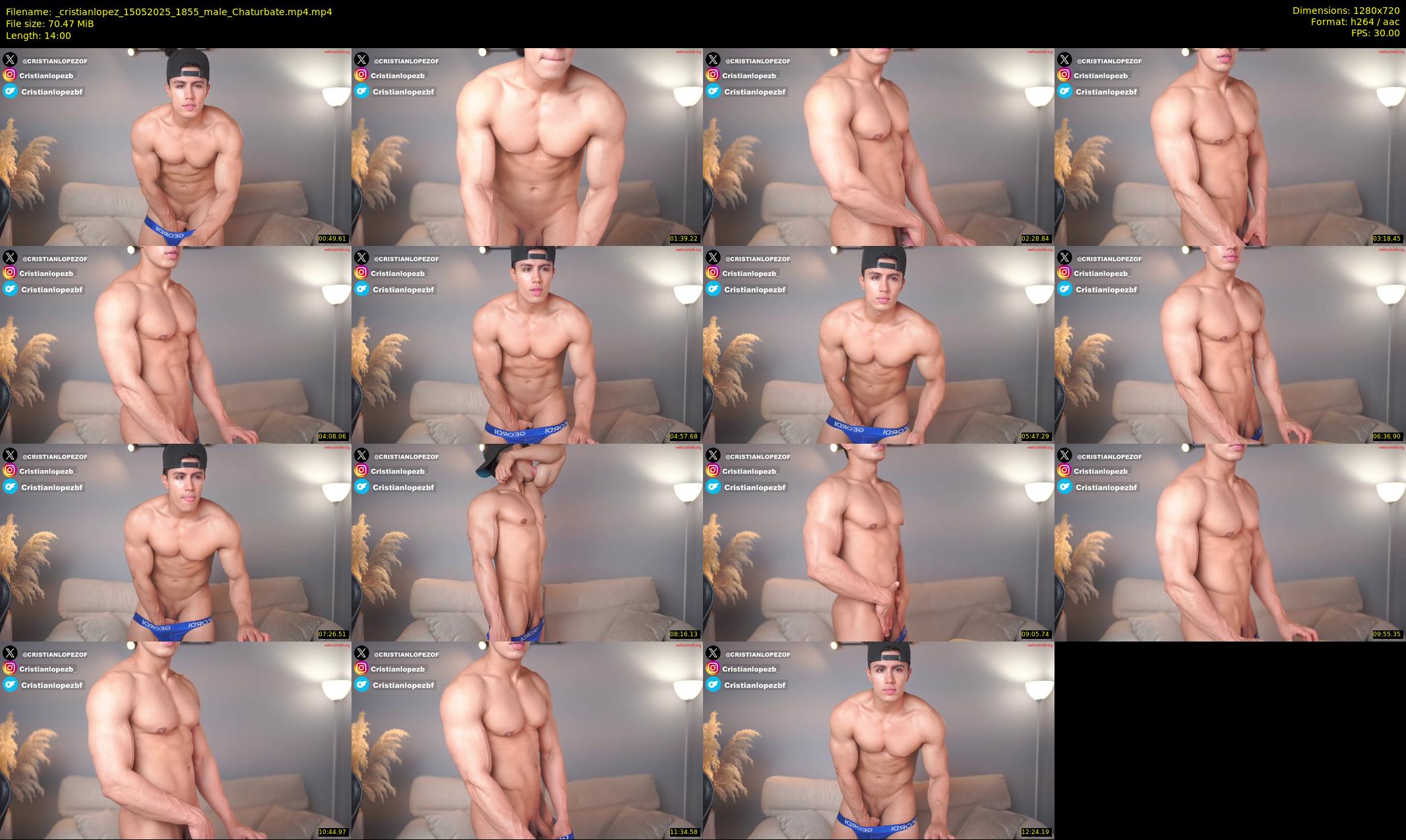 _cristianlopez — 14 minute Chaturbate male cam show recording, 720p, May 15, 2025