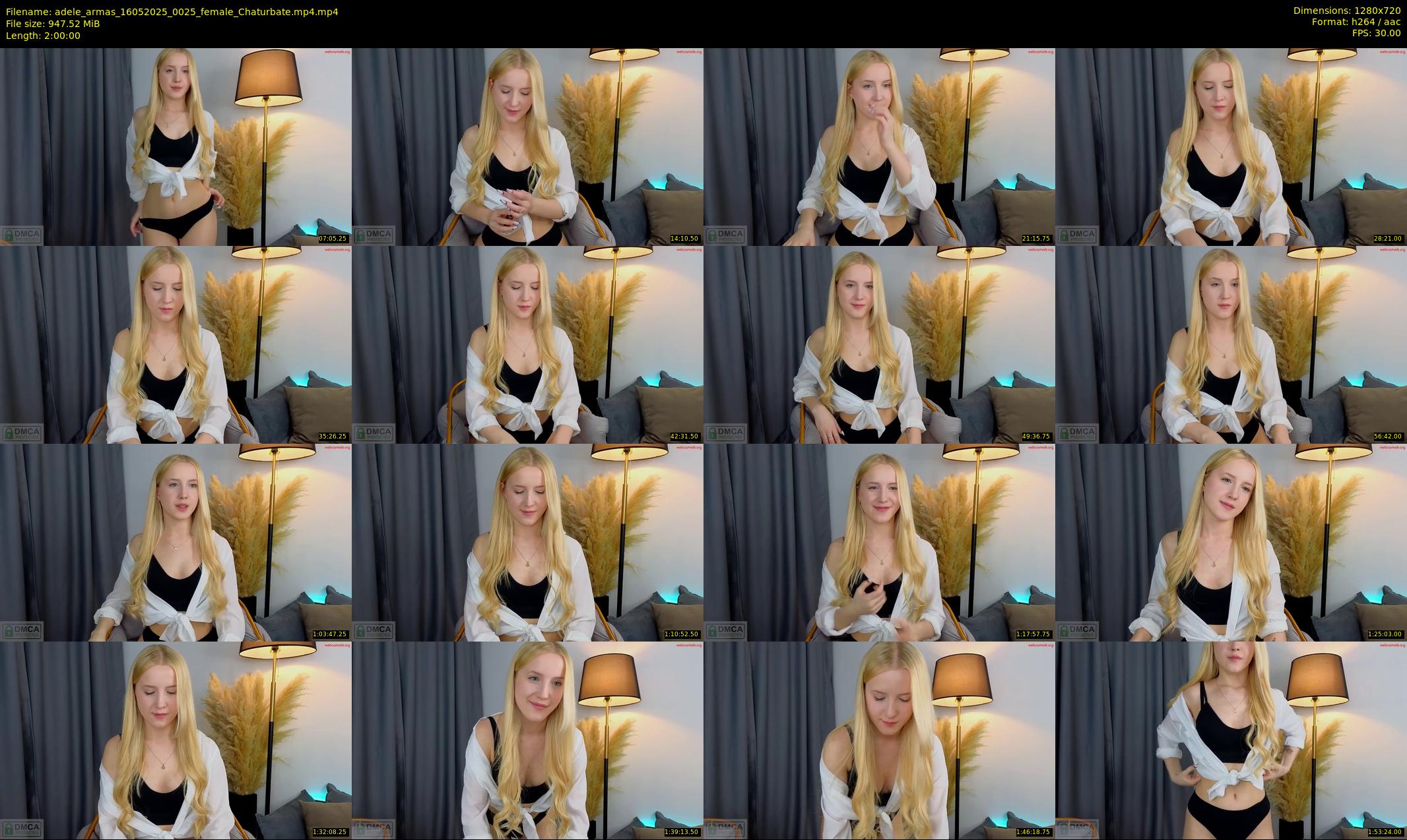 adele_armas — 120 minute Chaturbate female cam show recording, 720p, May 16, 2025