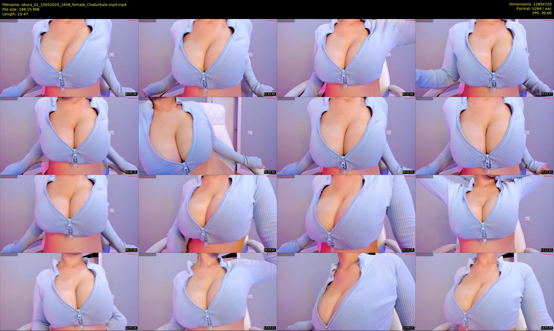 akura_01 — 16 minute Chaturbate female cam show recording, 720p, May 15, 2025