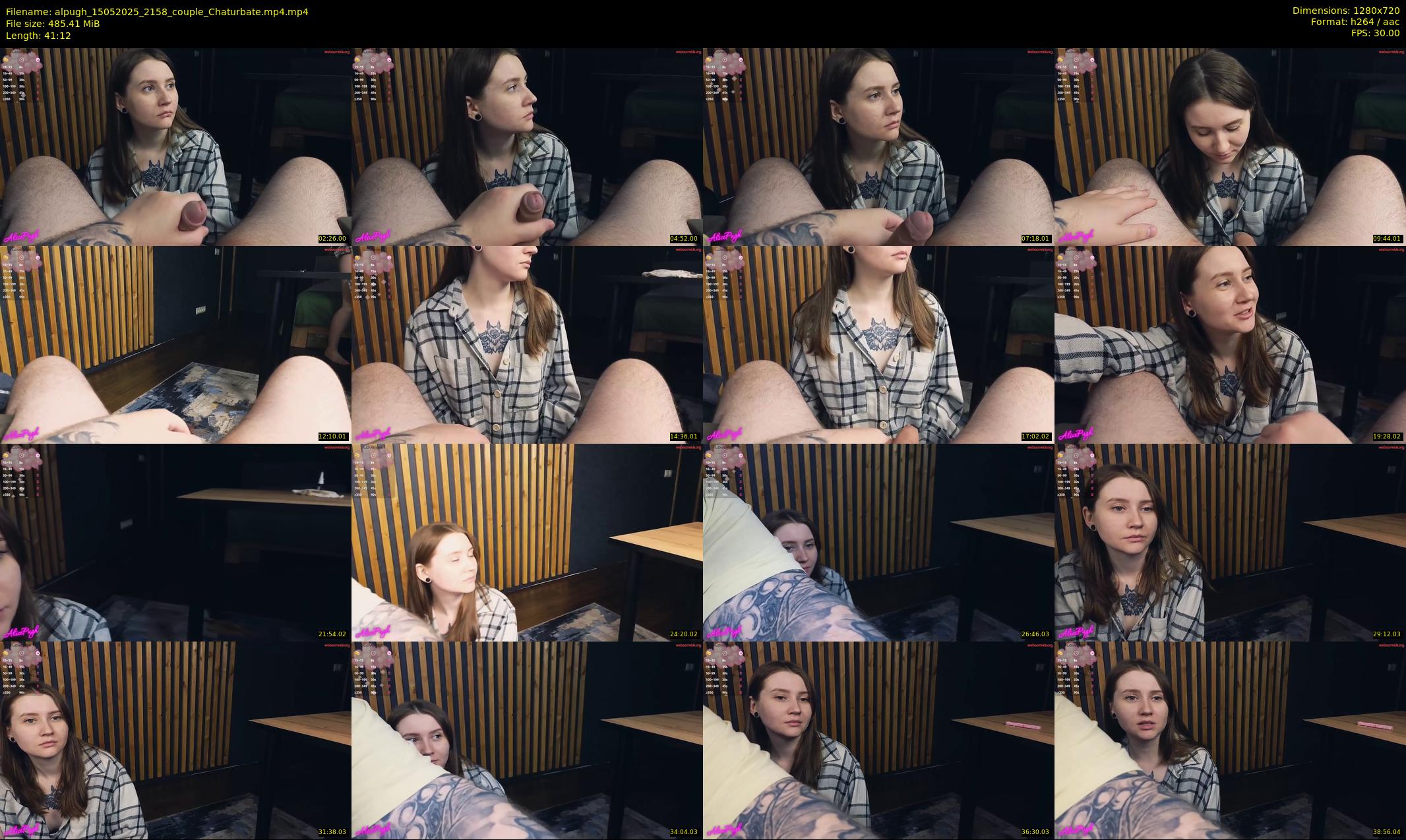 alpugh — 42 minute Chaturbate couple cam show recording, 720p, May 15, 2025