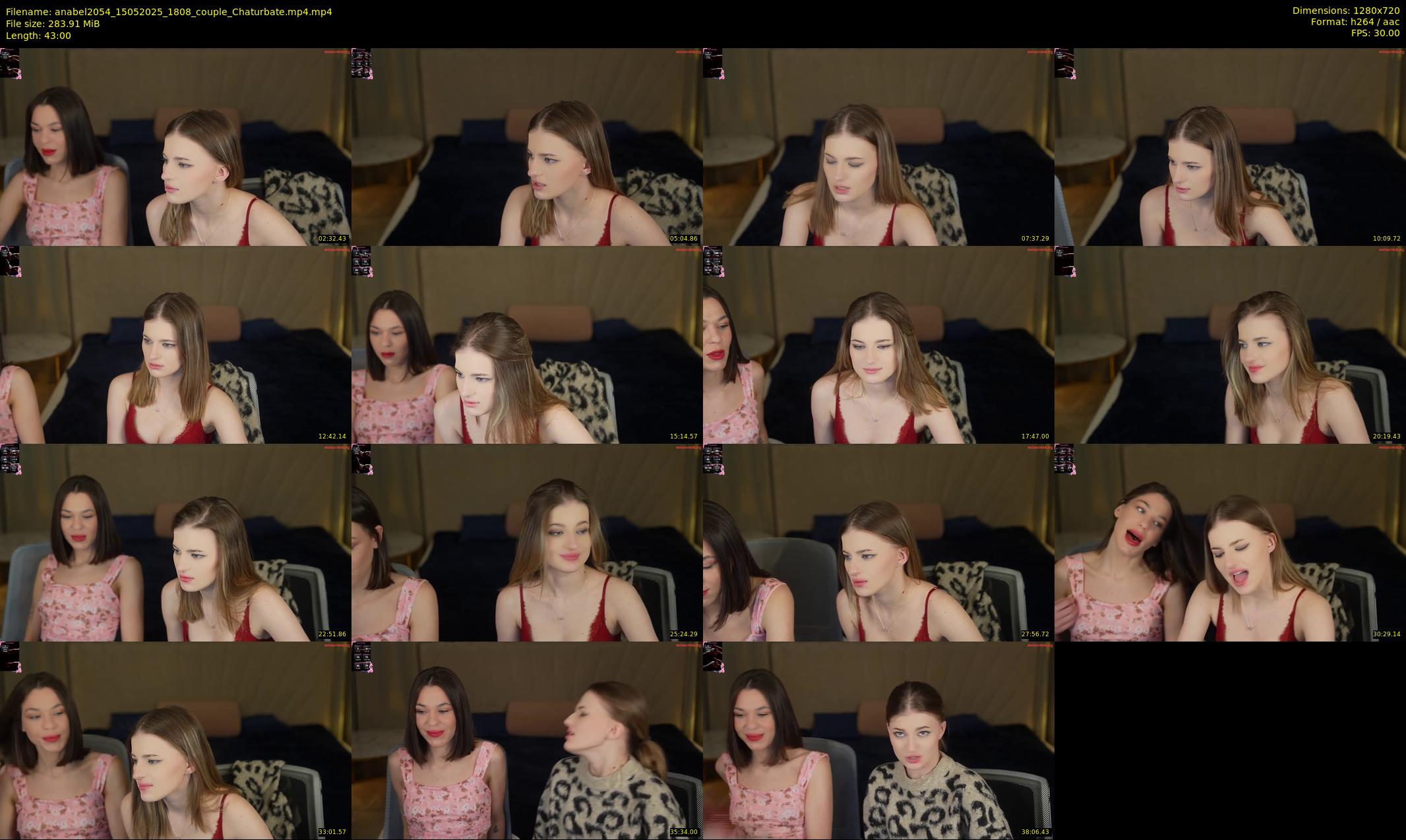 anabel2054 — 43 minute Chaturbate female cam show recording, 720p, May 15, 2025