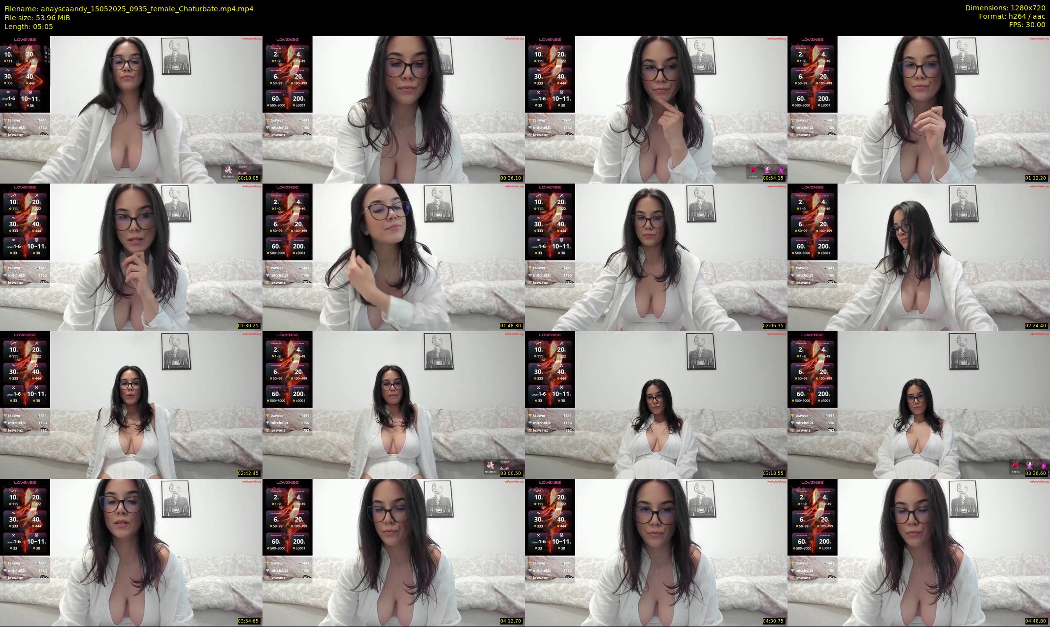 anayscaandy — 6 minute Chaturbate female cam show recording, 720p, May 15, 2025