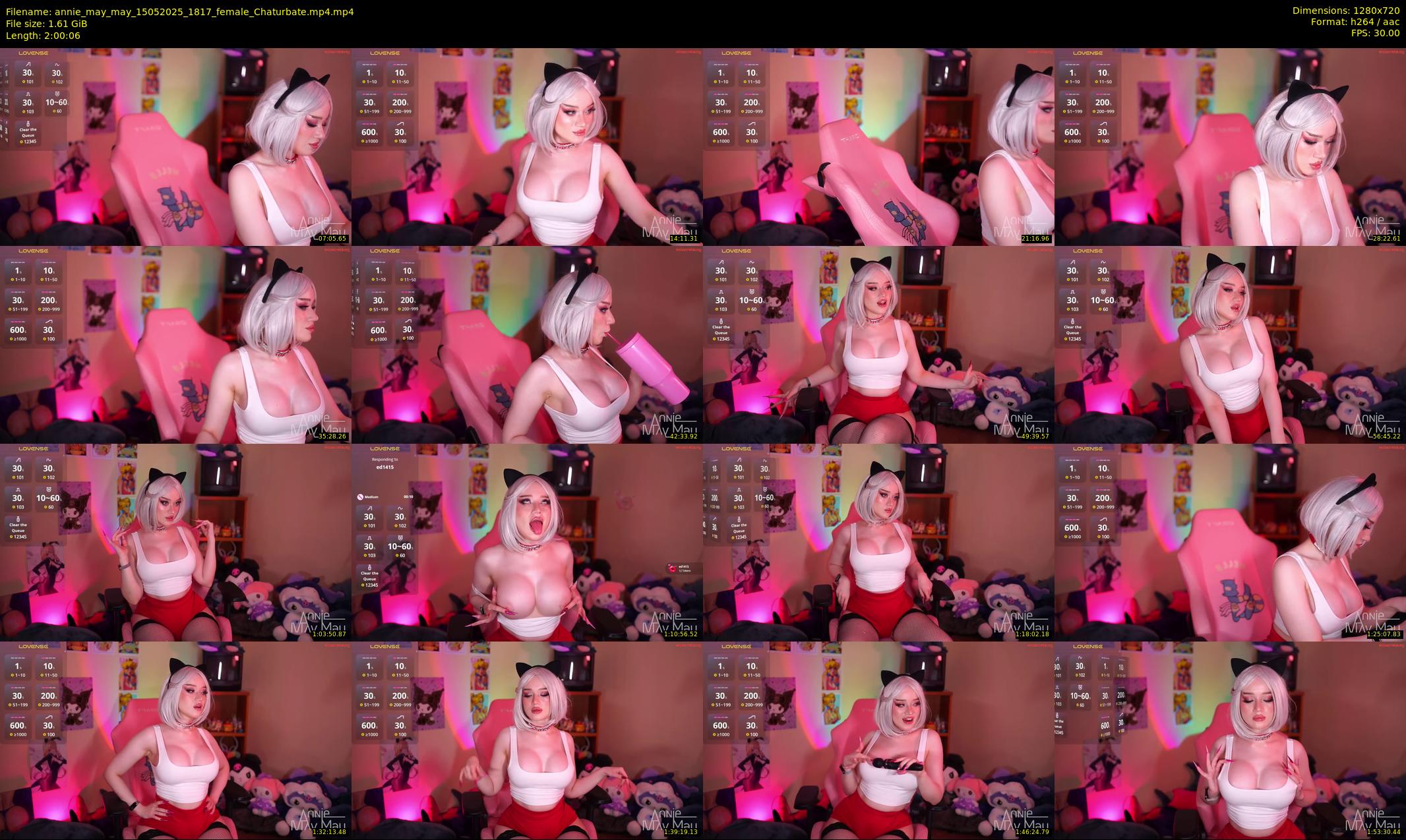 annie_may_may — 121 minute Chaturbate female cam show recording, 720p, May 15, 2025