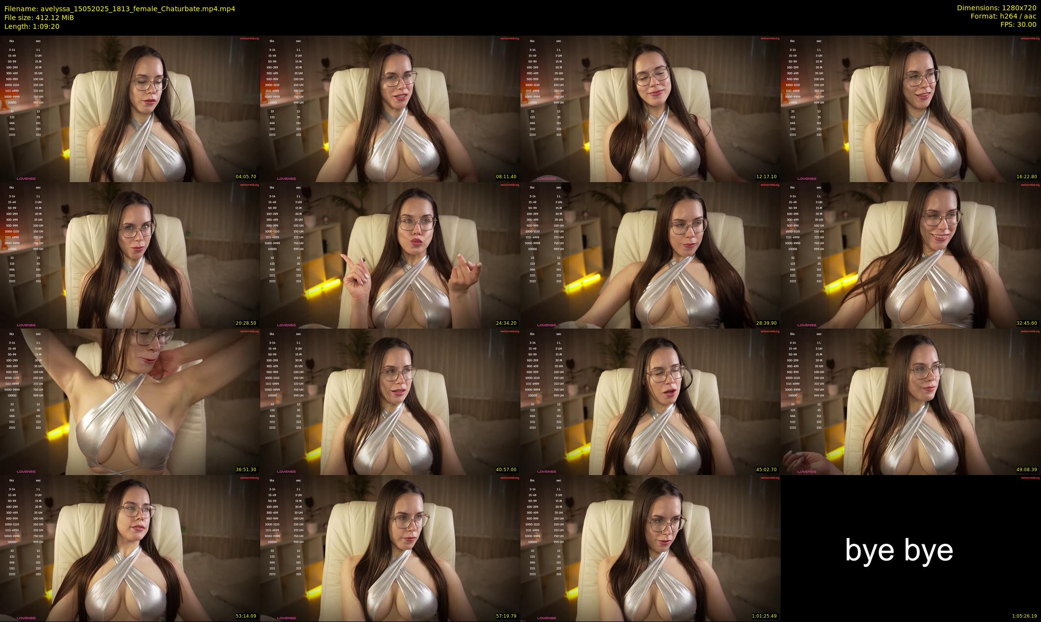 avelyssa — 70 minute Chaturbate female cam show recording, 720p, May 15, 2025