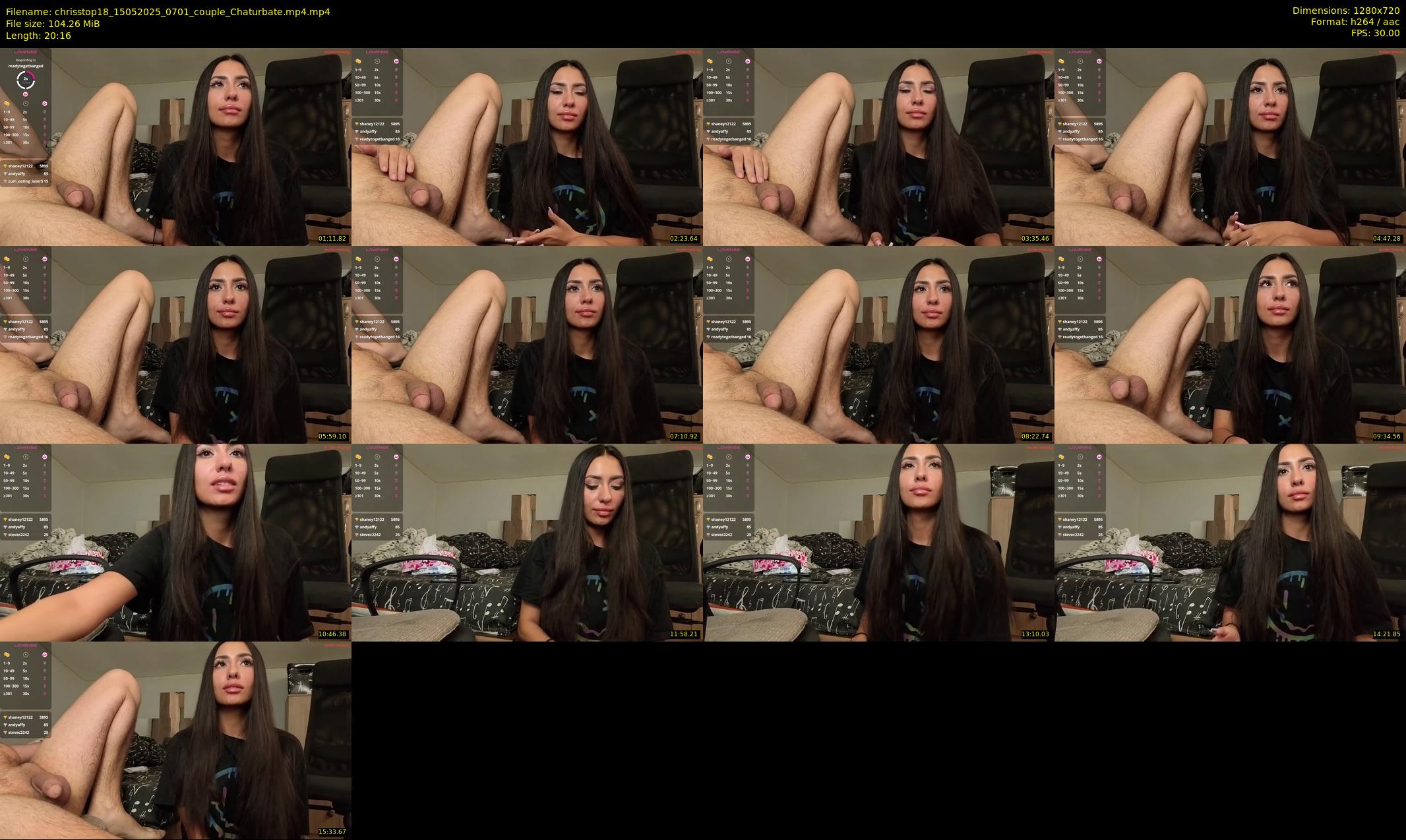 chrisstop18 — 21 minute Chaturbate female cam show recording, 720p, May 15, 2025