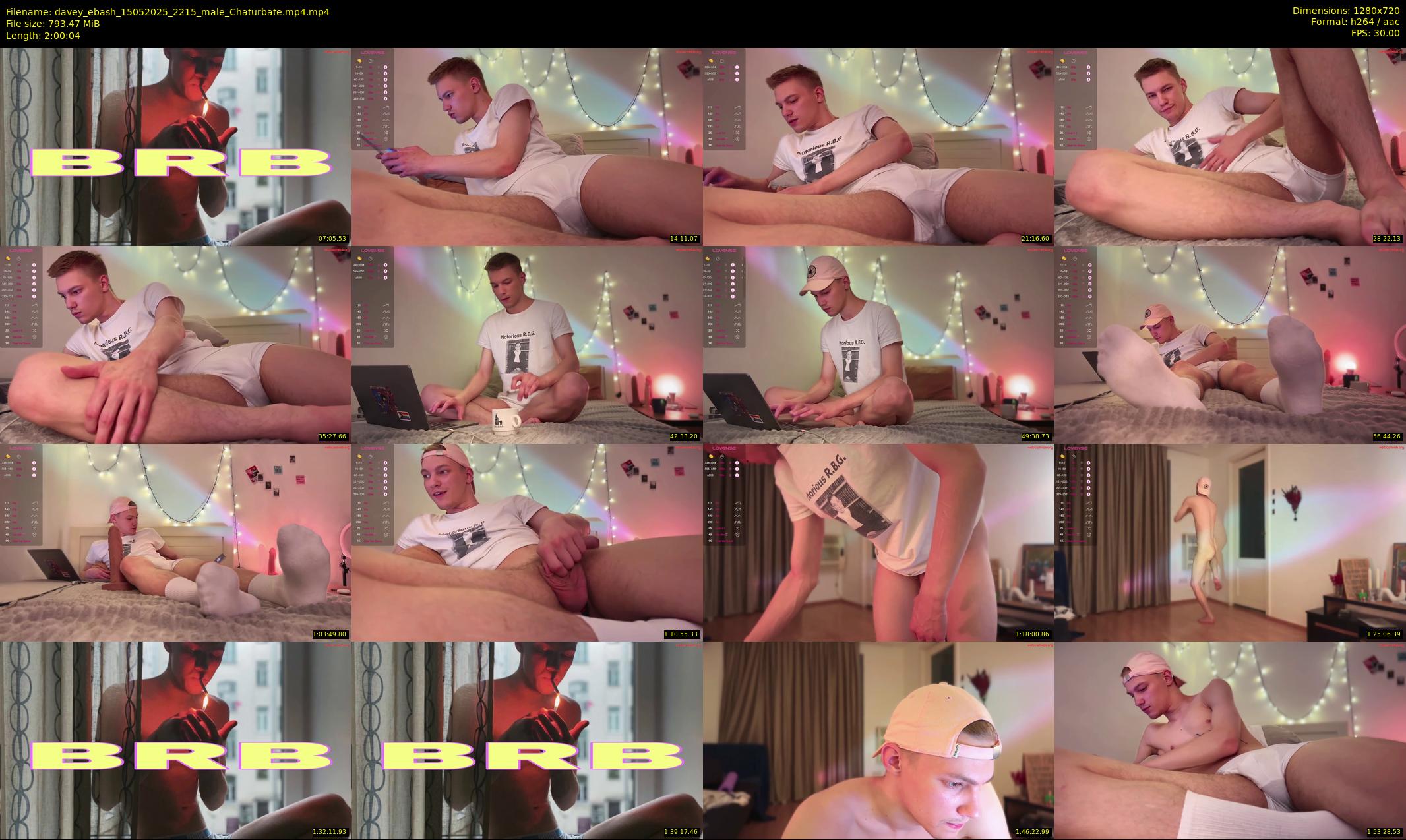 davey_ebash — 121 minute Chaturbate male cam show recording, 720p, May 15, 2025