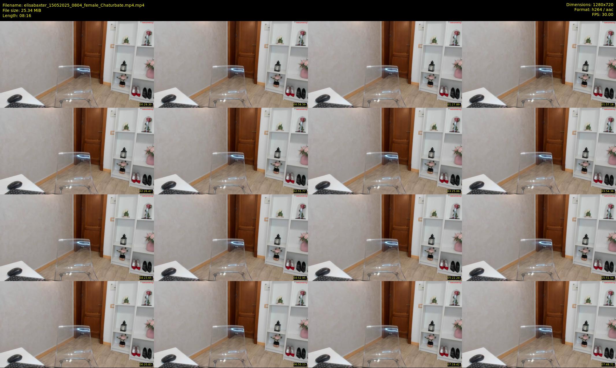 elisabaxter — 9 minute Chaturbate female cam show recording, 720p, May 15, 2025
