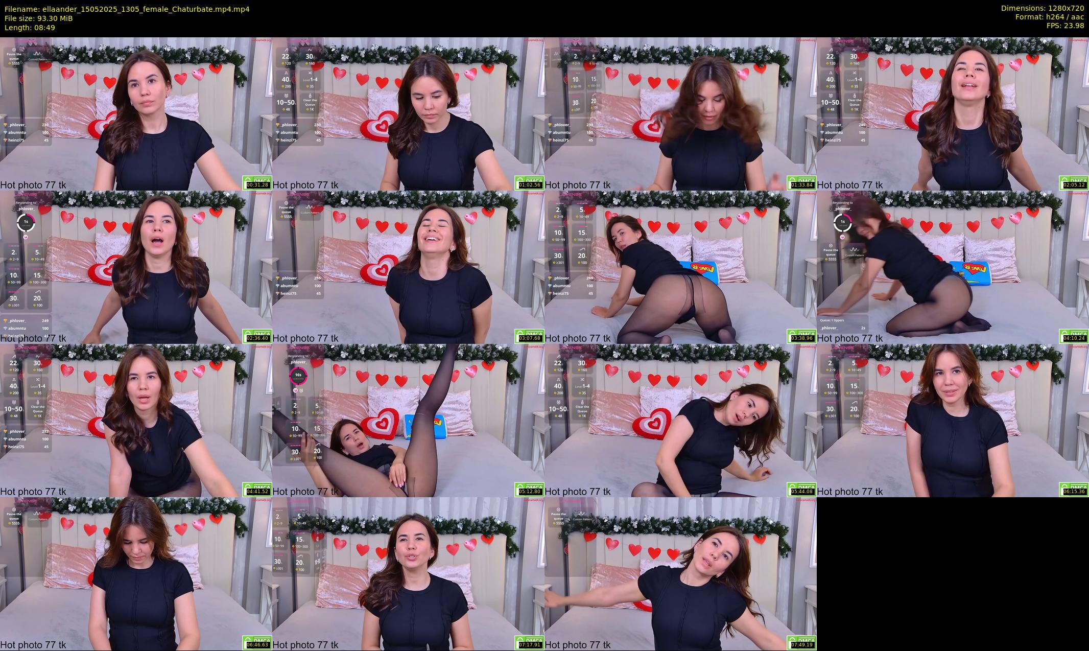 ellaander — 9 minute Chaturbate female cam show recording, 720p, May 15, 2025
