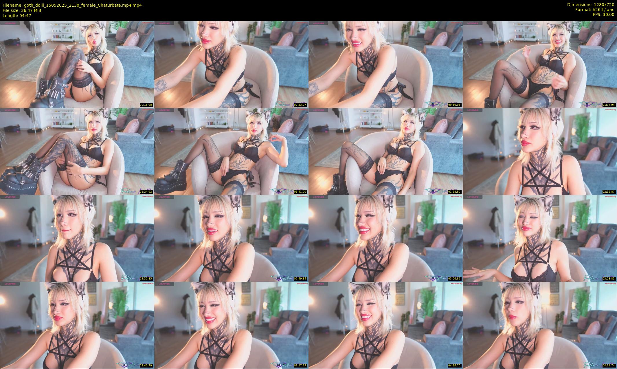 goth_dolll — 5 minute Chaturbate female cam show recording, 720p, May 15, 2025