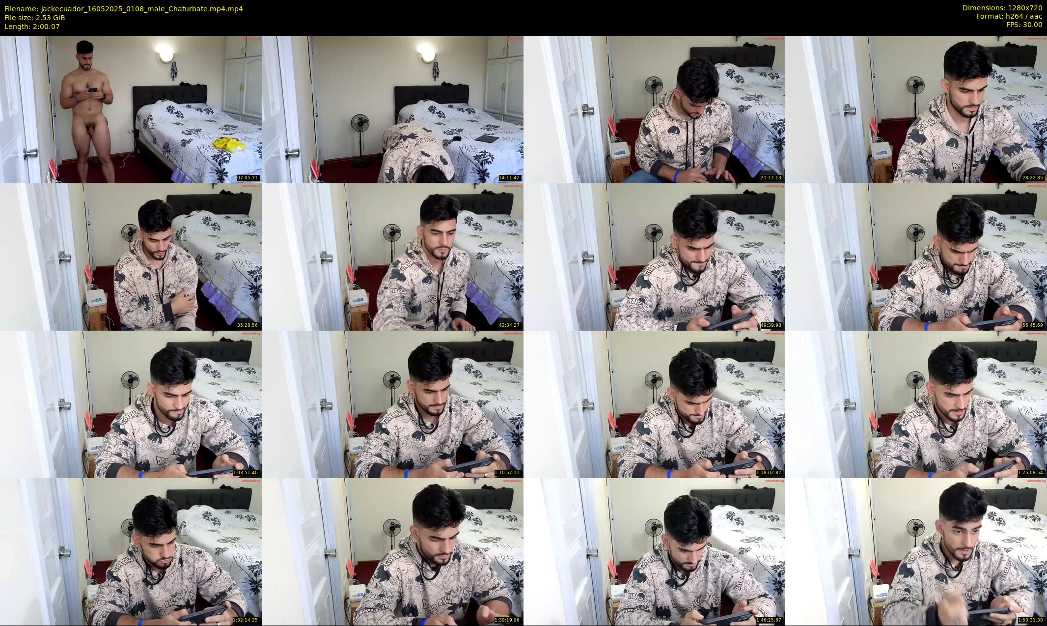 jackecuador — 121 minute Chaturbate male cam show recording, 720p, May 16, 2025