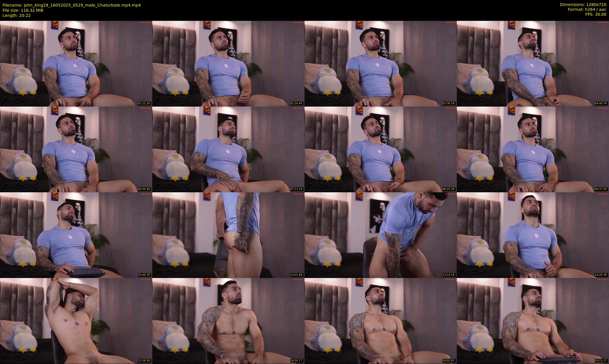 john_king29 — 21 minute Chaturbate male cam show recording, 720p, May 16, 2025