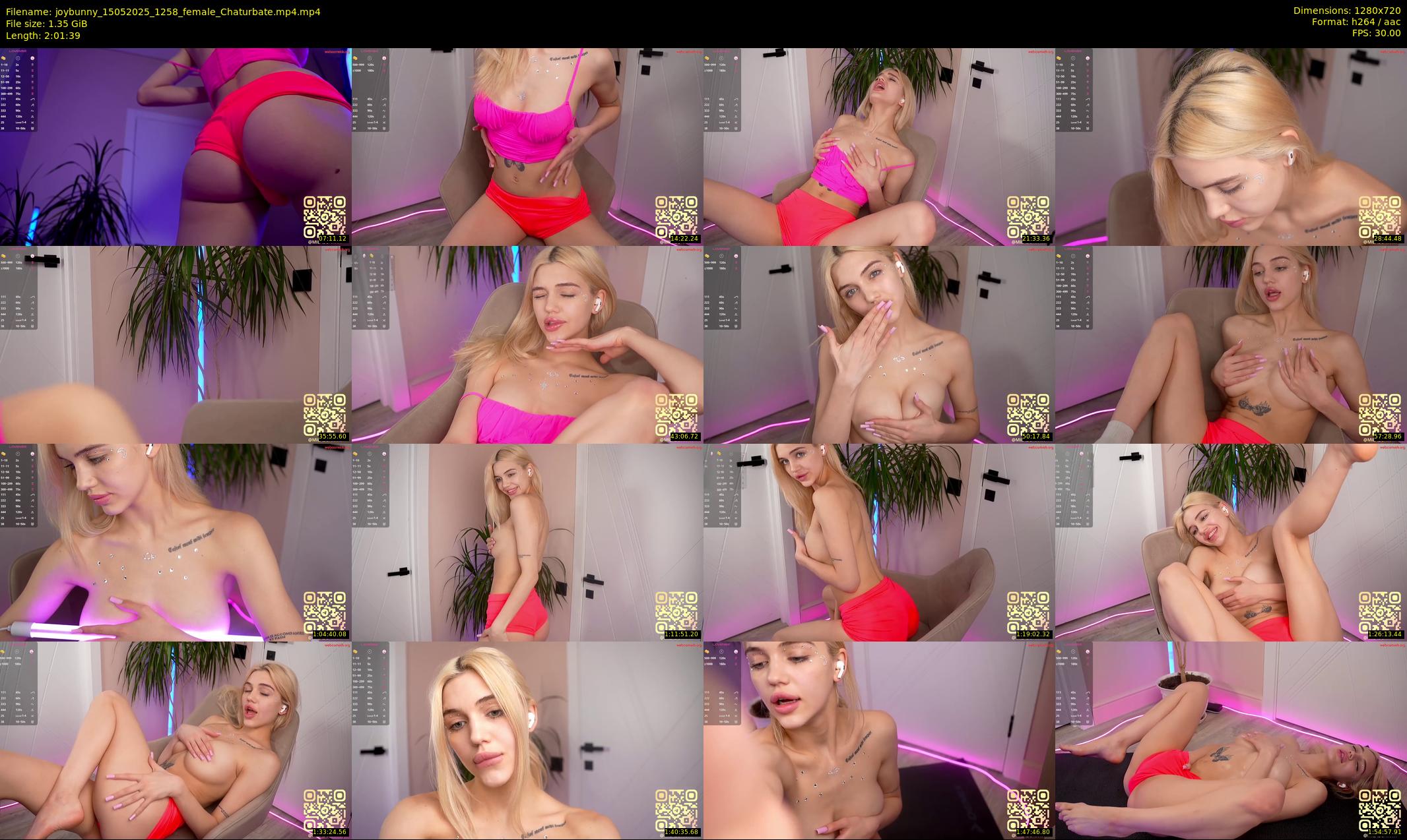joybunny — 122 minute Chaturbate female cam show recording, 720p, May 15, 2025