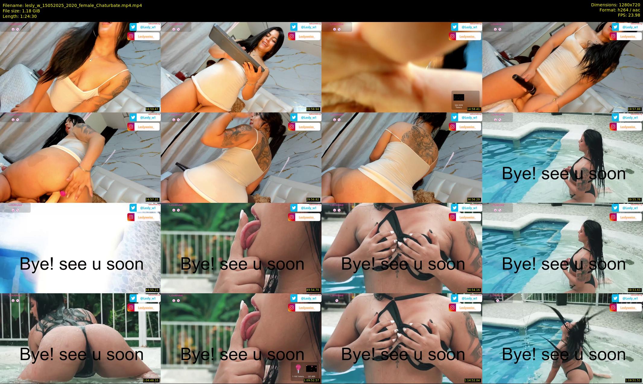 lesly_w — 85 minute Chaturbate female cam show recording, 720p, May 15, 2025