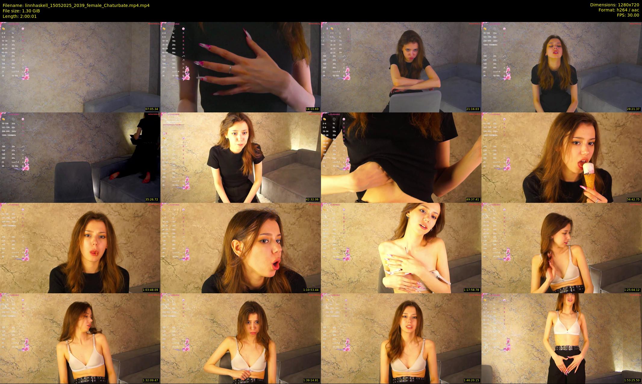 linnhaskell — 121 minute Chaturbate female cam show recording, 720p, May 15, 2025