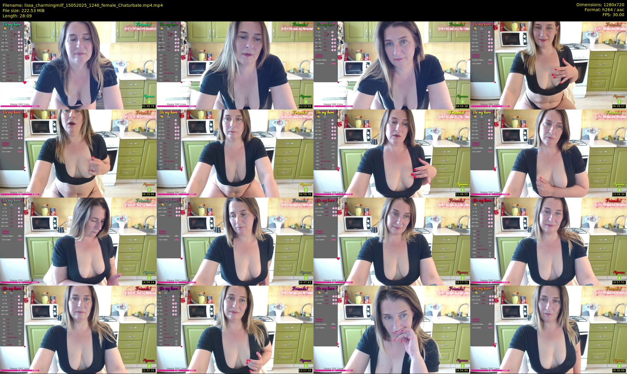 lissa_charmingmilf — 29 minute Chaturbate female cam show recording, 720p, May 15, 2025