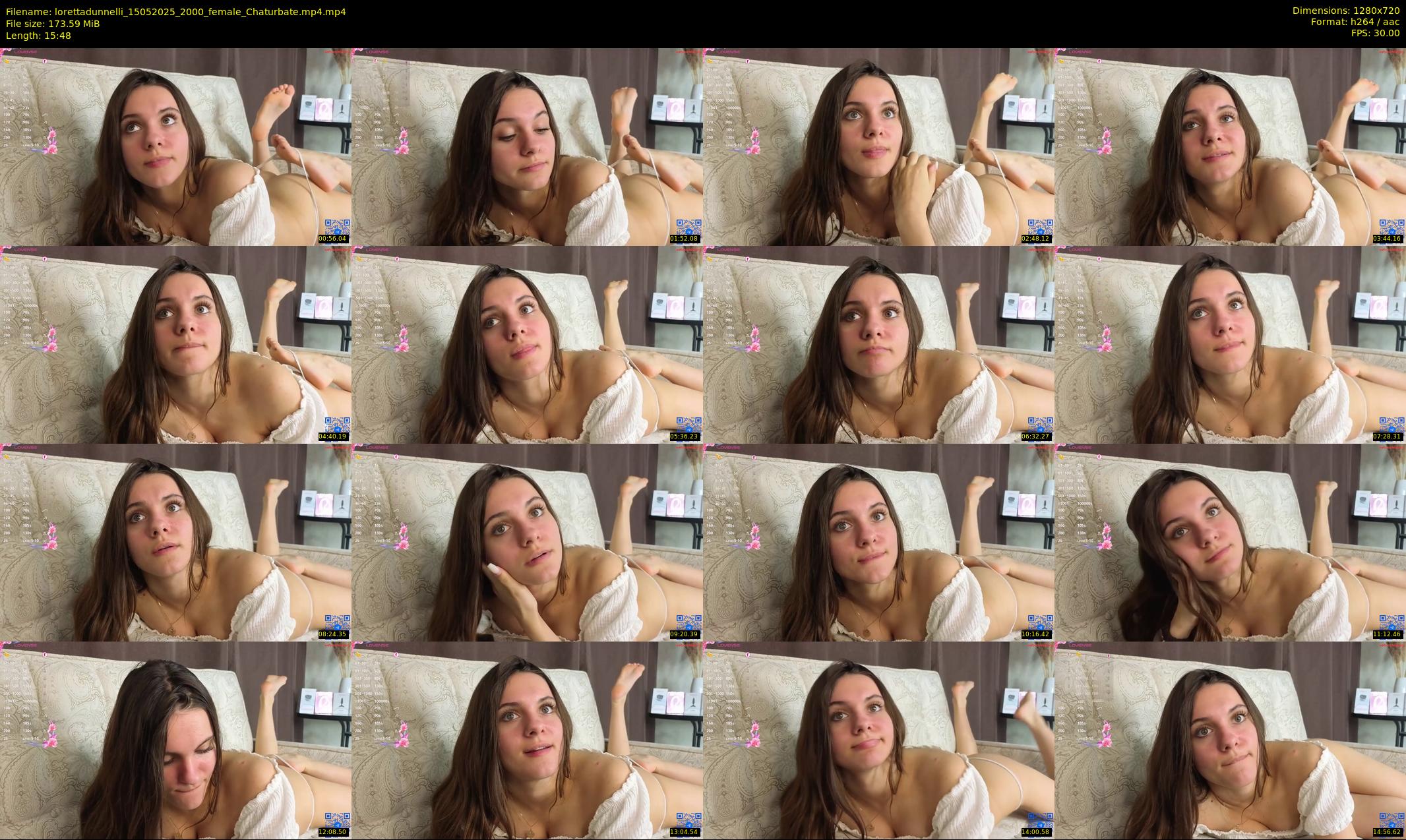 lorettadunnelli — 16 minute Chaturbate female cam show recording, 720p, May 15, 2025