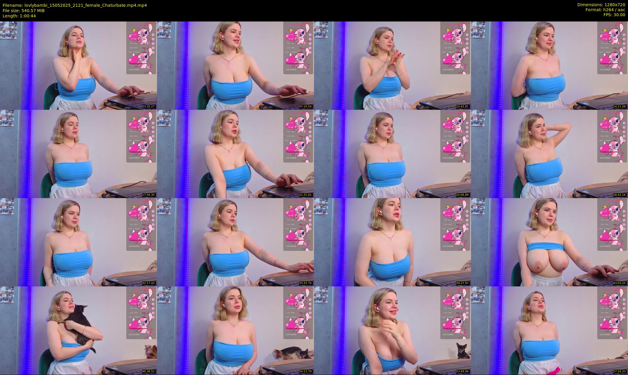 lovlybambi — 61 minute Chaturbate female cam show recording, 720p, May 15, 2025