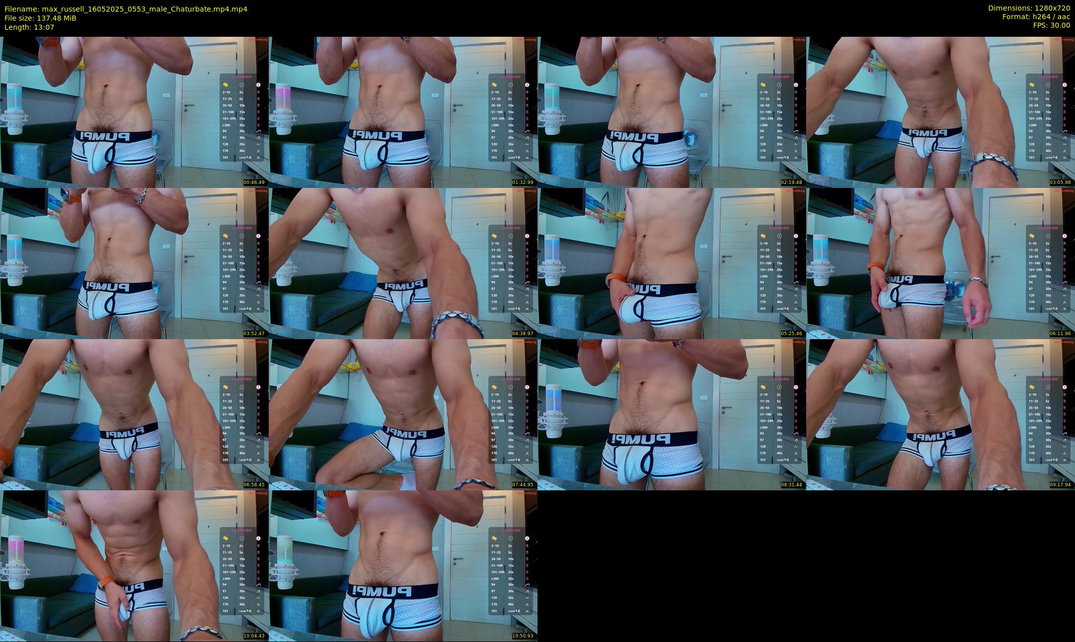max_russell — 14 minute Chaturbate male cam show recording, 720p, May 16, 2025