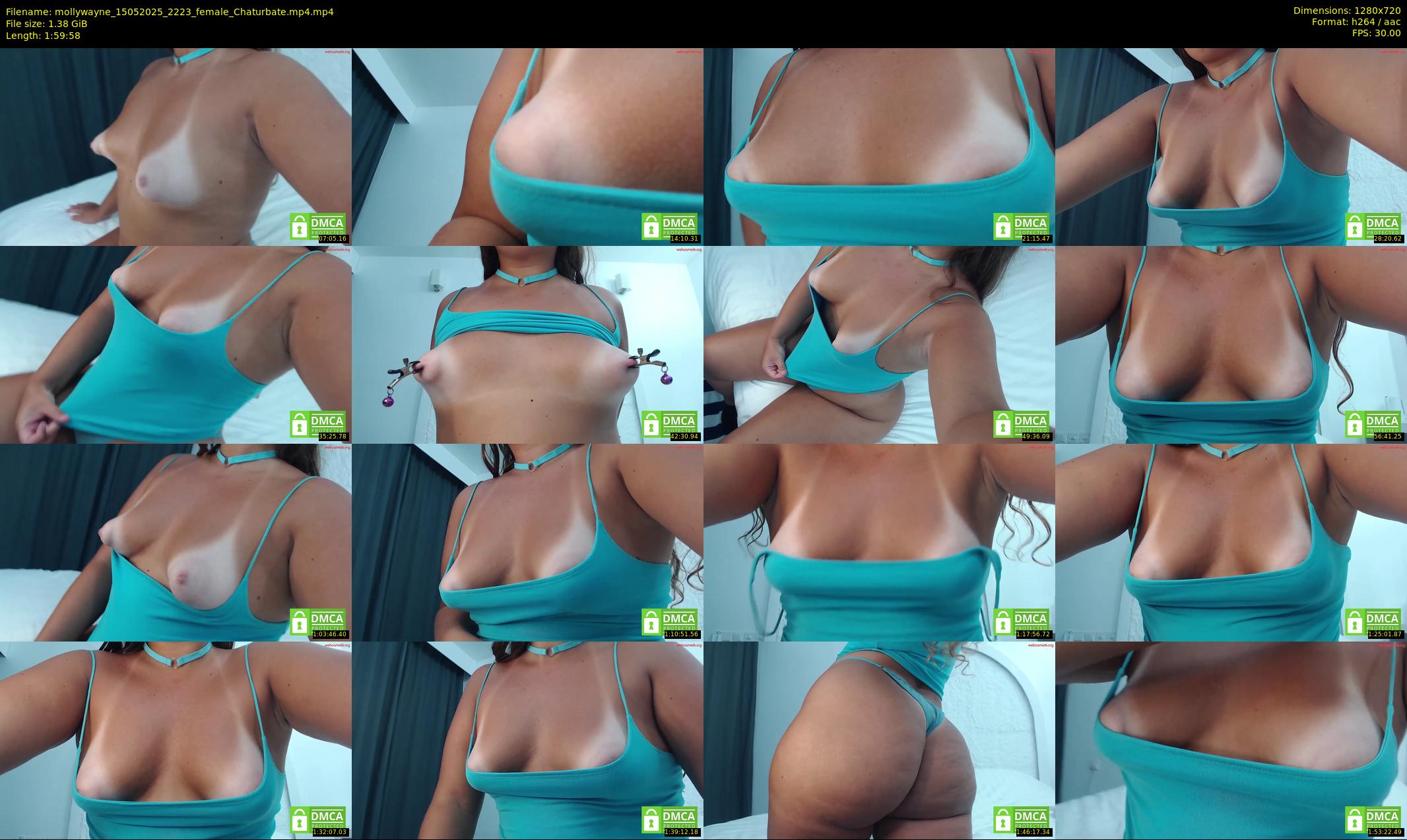 mollywayne — 120 minute Chaturbate female cam show recording, 720p, May 15, 2025
