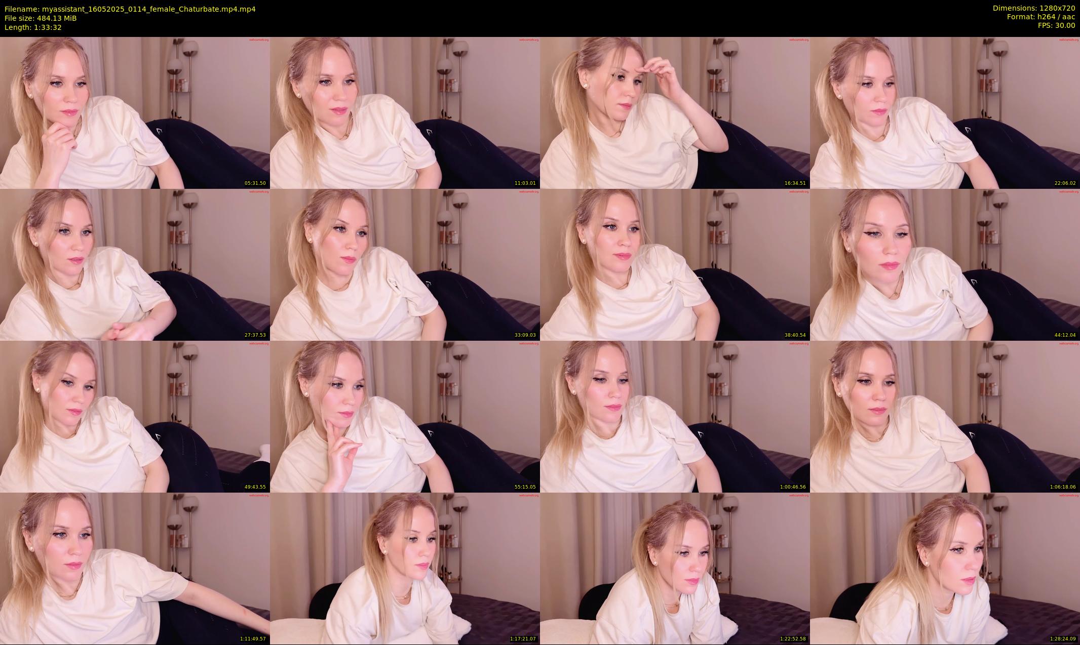 myassistant — 94 minute Chaturbate female cam show recording, 720p, May 16, 2025