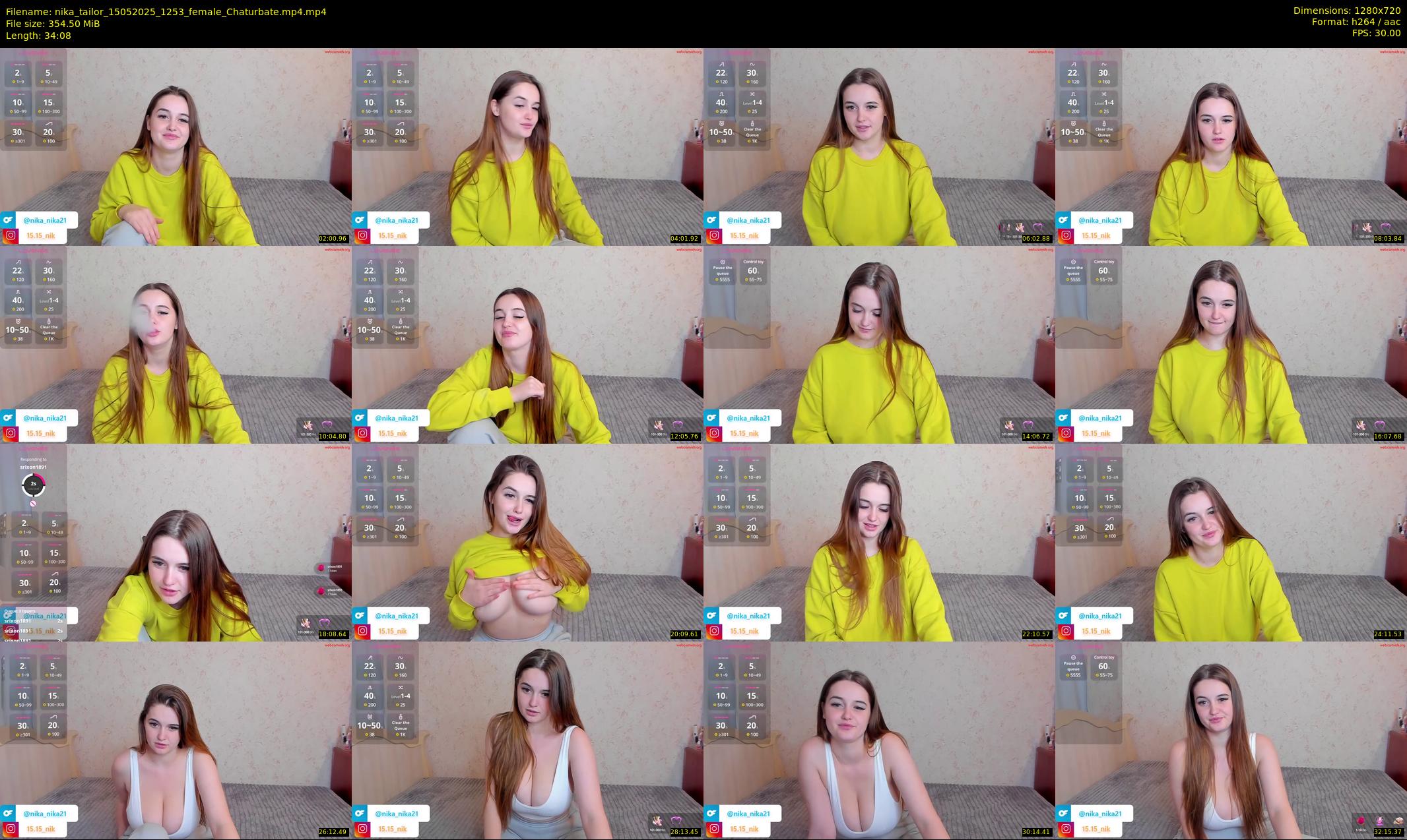 nika_tailor — 35 minute Chaturbate female cam show recording, 720p, May 15, 2025