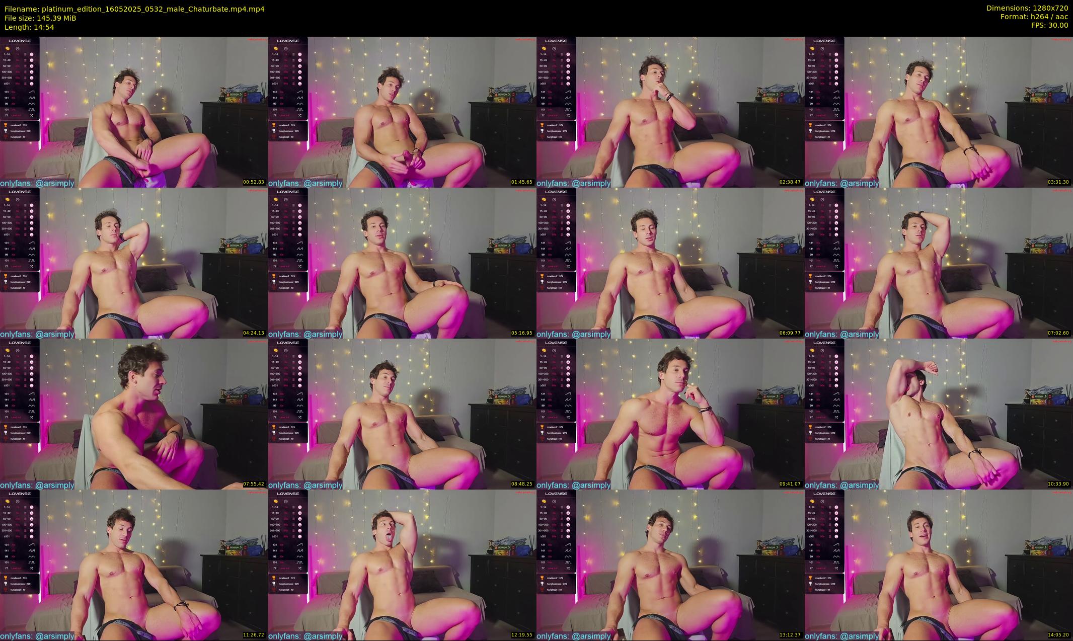platinum_edition — 15 minute Chaturbate male cam show recording, 720p, May 16, 2025