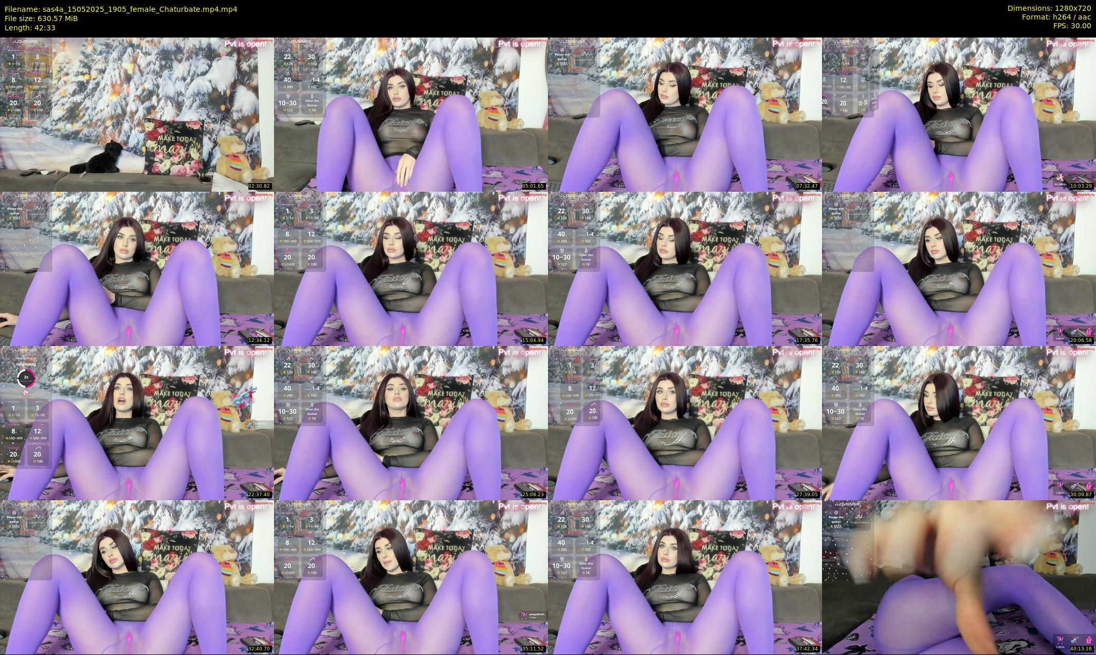 sas4a — 43 minute Chaturbate female cam show recording, 720p, May 15, 2025