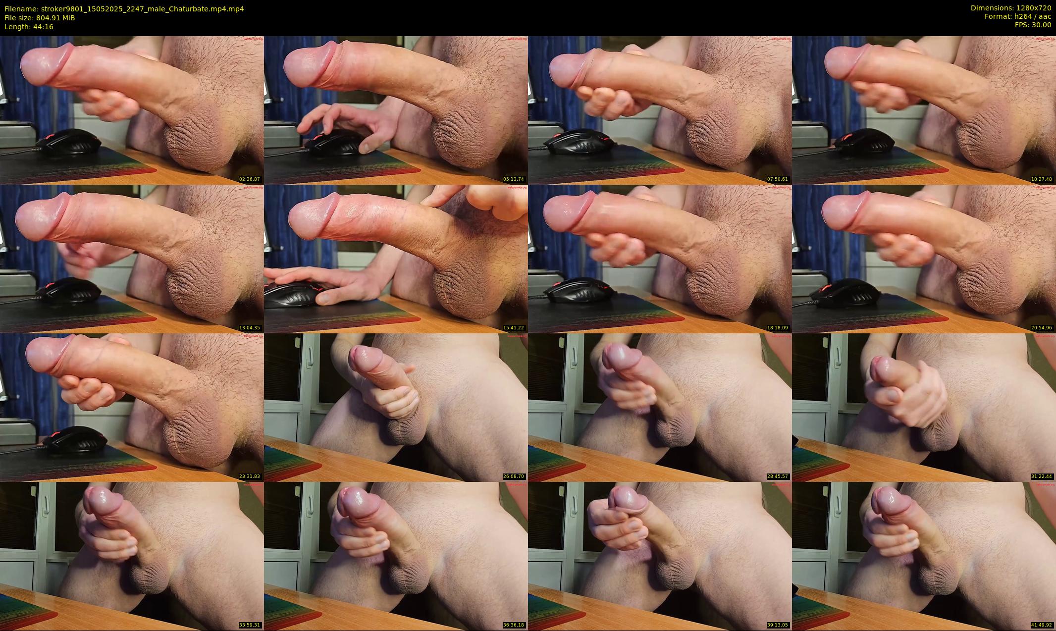 stroker9801 — 45 minute Chaturbate male cam show recording, 720p, May 15, 2025